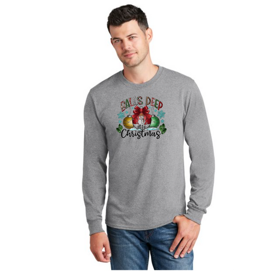 CHRISTMAS PC54LS Port & Company® Long Sleeve Core Cotton Tee 40