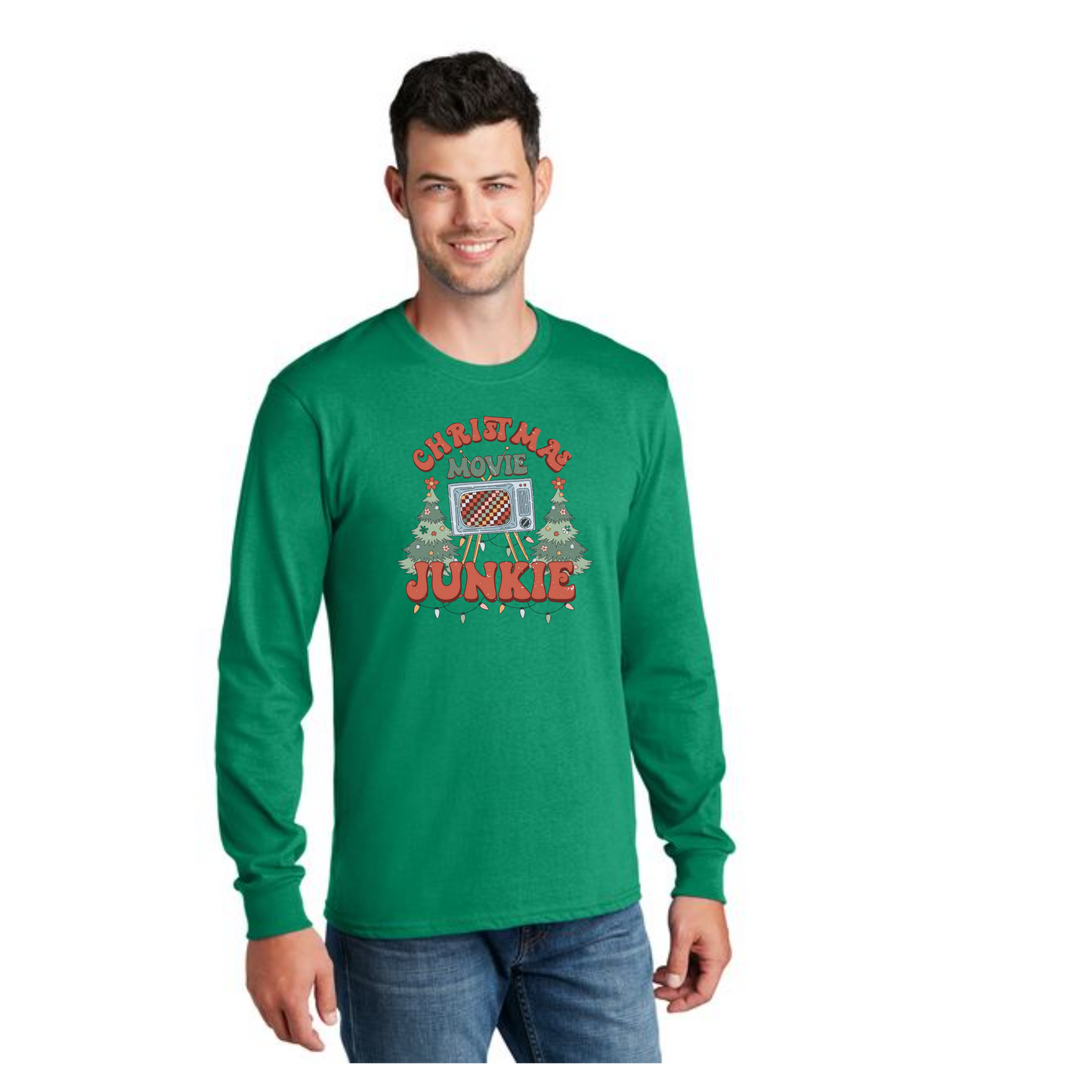 CHRISTMAS PC54LS Port & Company® Long Sleeve Core Cotton Tee 13