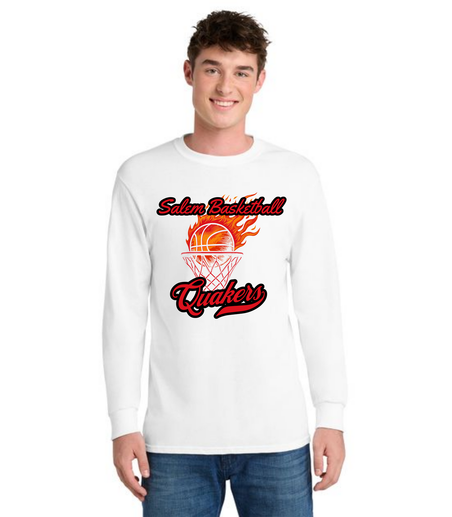 SALEM QUAKERS BASKETBALL DM132 District ® Perfect Tri ® Long Sleeve Tee 18