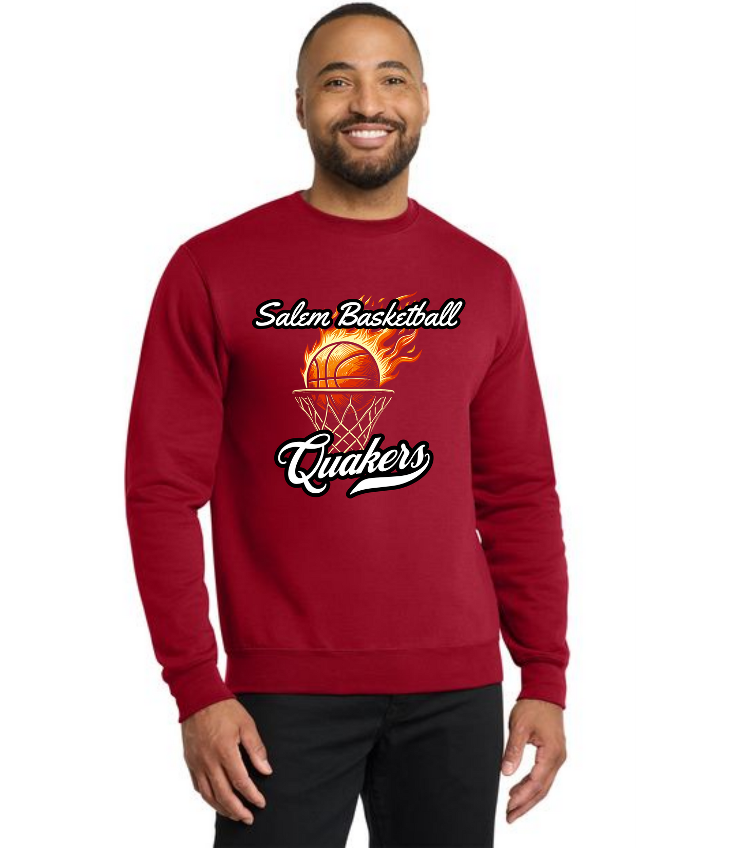 SALEM QUAKERS BASKETBALL PC78 Port & Company® Core Fleece Crewneck Sweatshirt 18