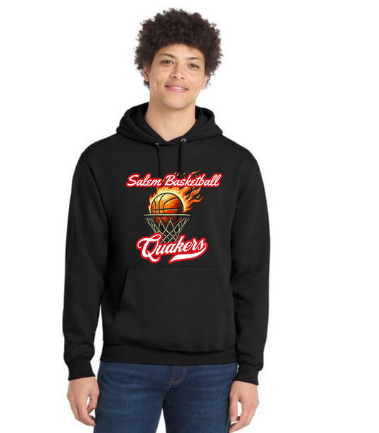 SALEM QUAKERS BASKETBALL Port & Company® Core Fleece Pullover Hooded Sweatshirt 18