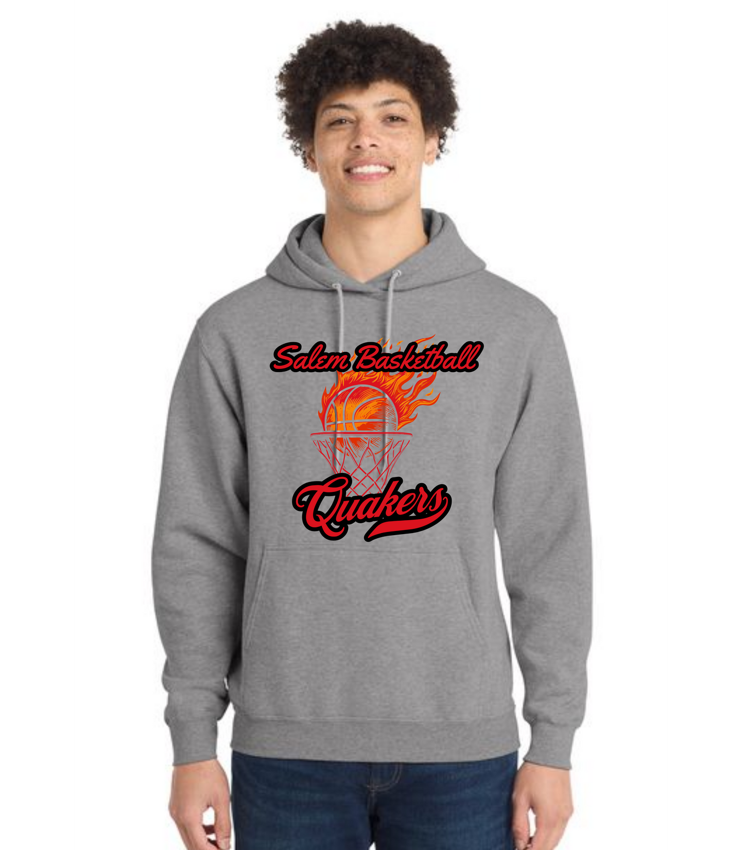 SALEM QUAKERS BASKETBALL Port & Company® Core Fleece Pullover Hooded Sweatshirt 18