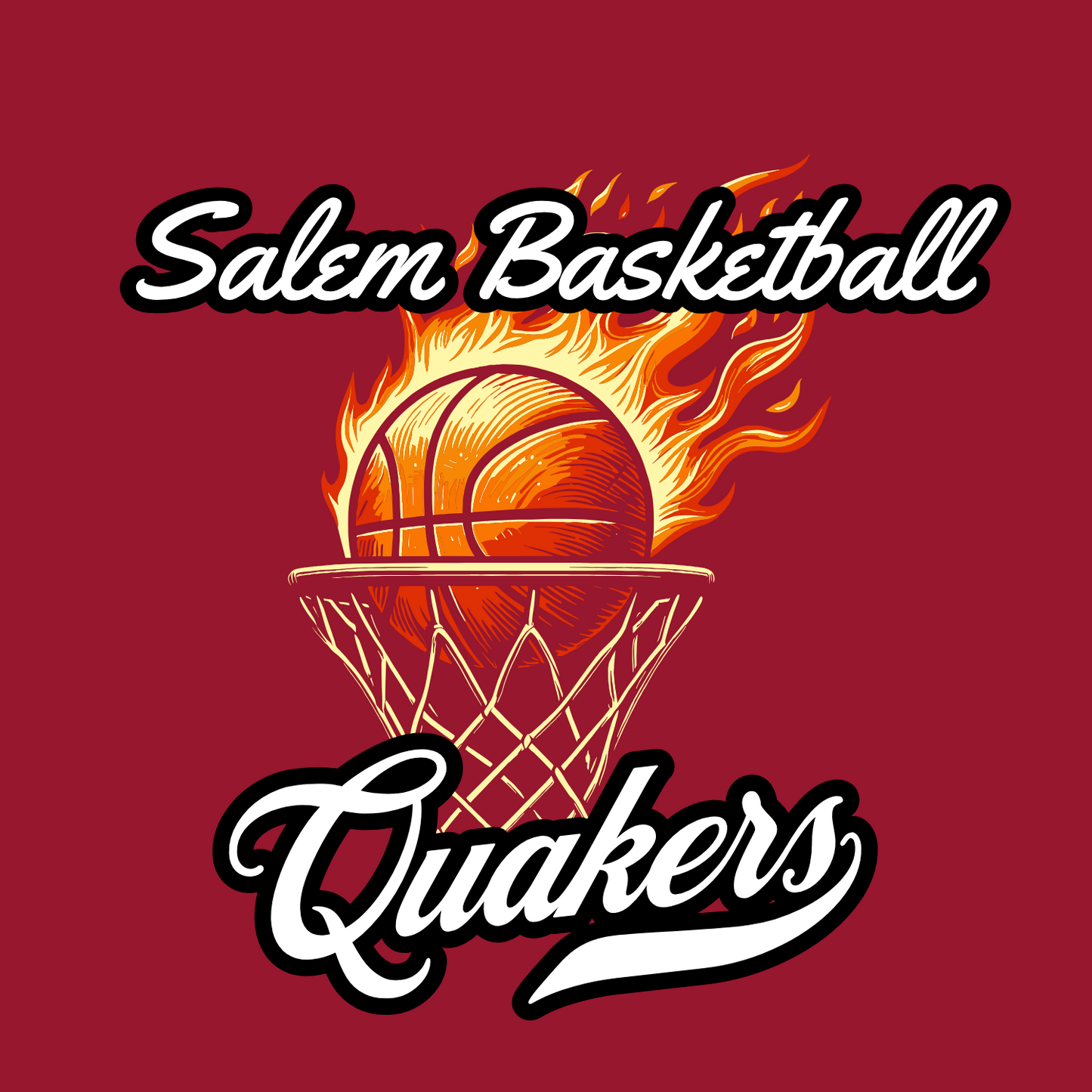 SALEM QUAKERS BASKETBALL Port & Company® Core Fleece Pullover Hooded Sweatshirt 18