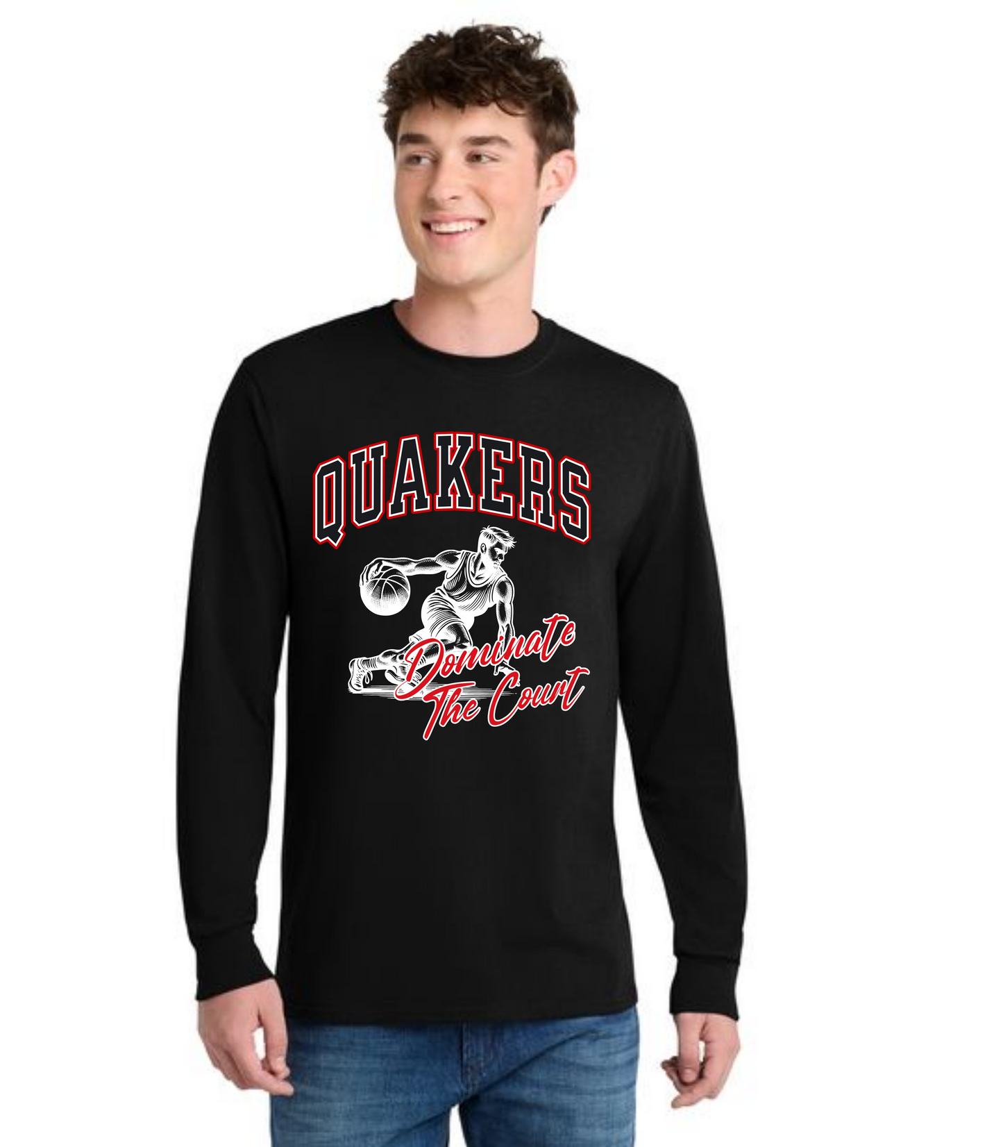 SALEM QUAKERS BASKETBALL DM132 District ® Perfect Tri ® Long Sleeve Tee 20