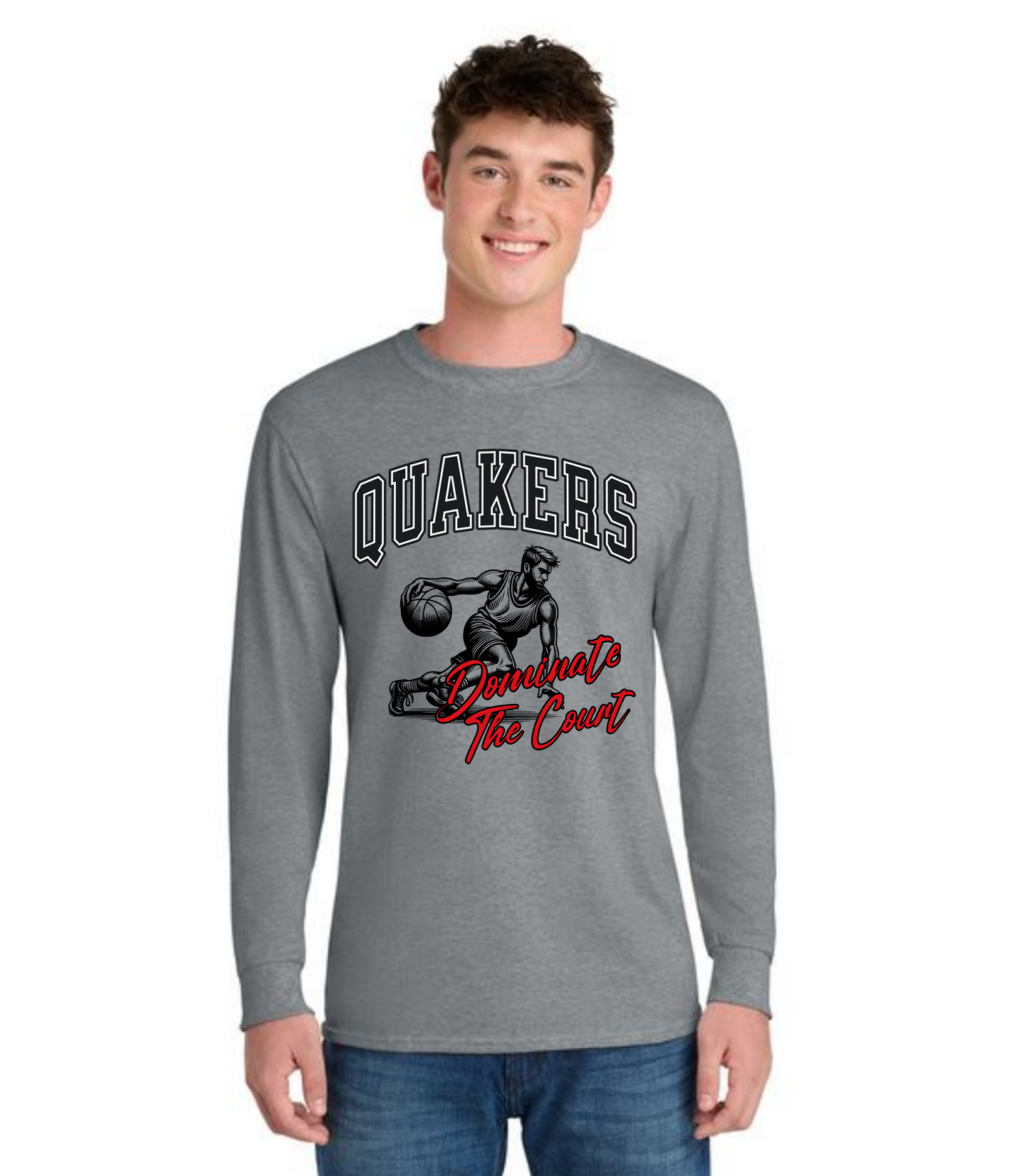 SALEM QUAKERS BASKETBALL DM132 District ® Perfect Tri ® Long Sleeve Tee 20