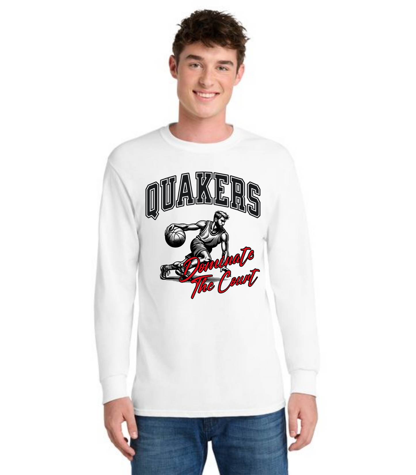 SALEM QUAKERS BASKETBALL DM132 District ® Perfect Tri ® Long Sleeve Tee 20
