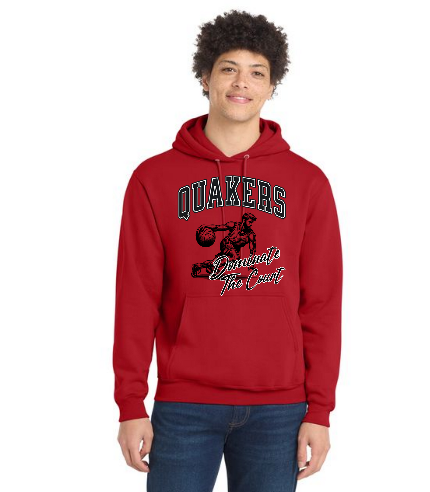 SALEM QUAKERS BASKETBALL Port & Company® Core Fleece Pullover Hooded Sweatshirt 20