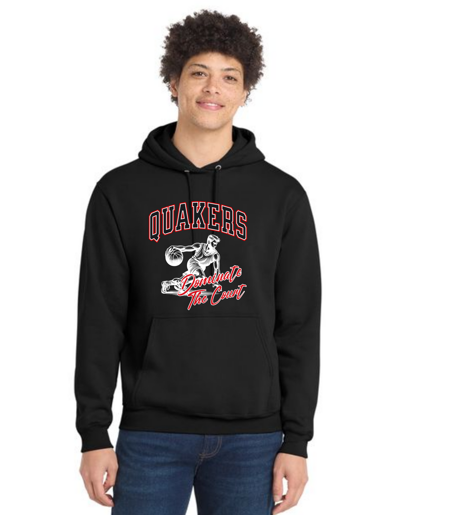 SALEM QUAKERS BASKETBALL Port & Company® Core Fleece Pullover Hooded Sweatshirt 20