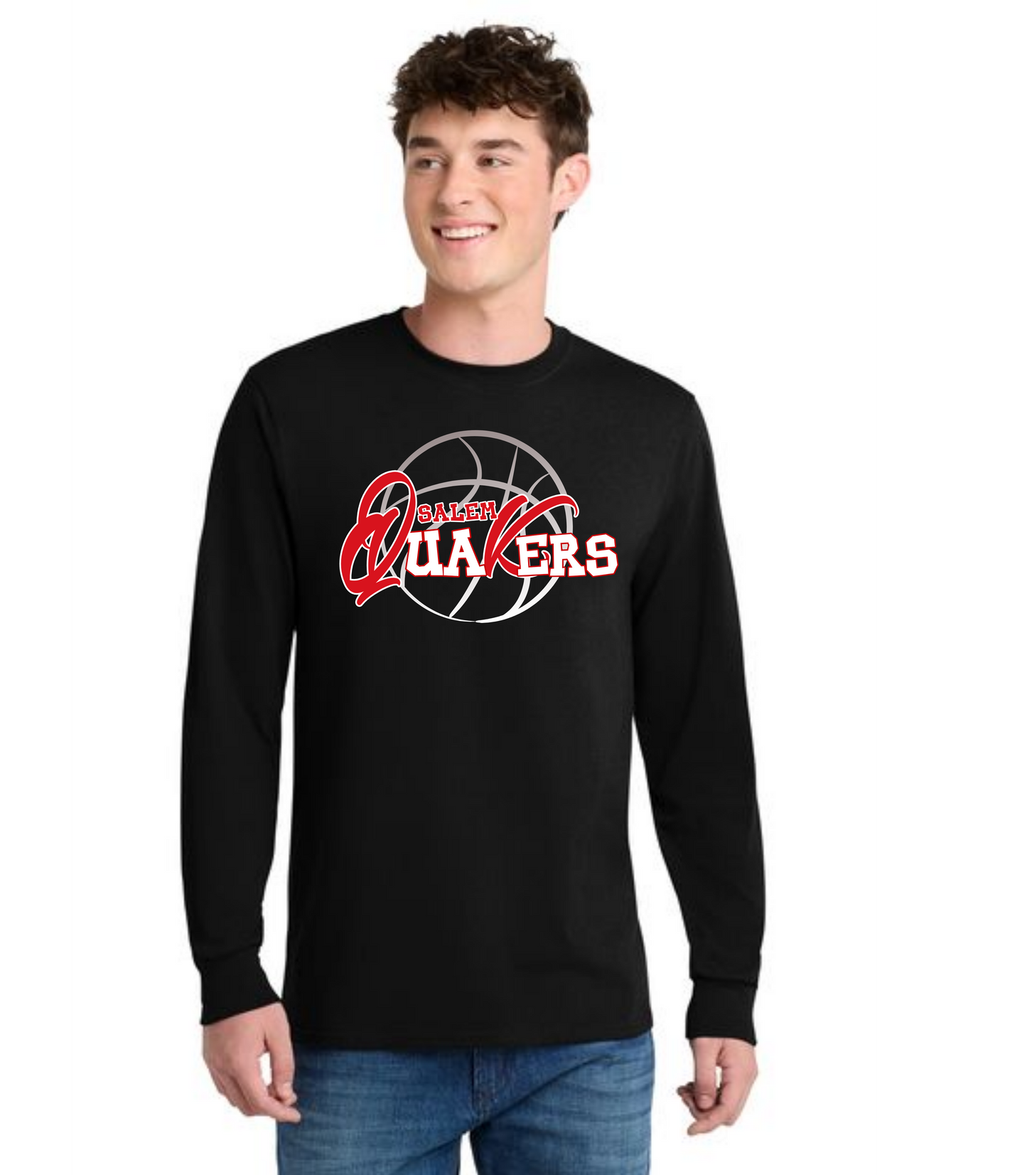 SALEM QUAKERS BASKETBALL DM132 District ® Perfect Tri ® Long Sleeve Tee 21