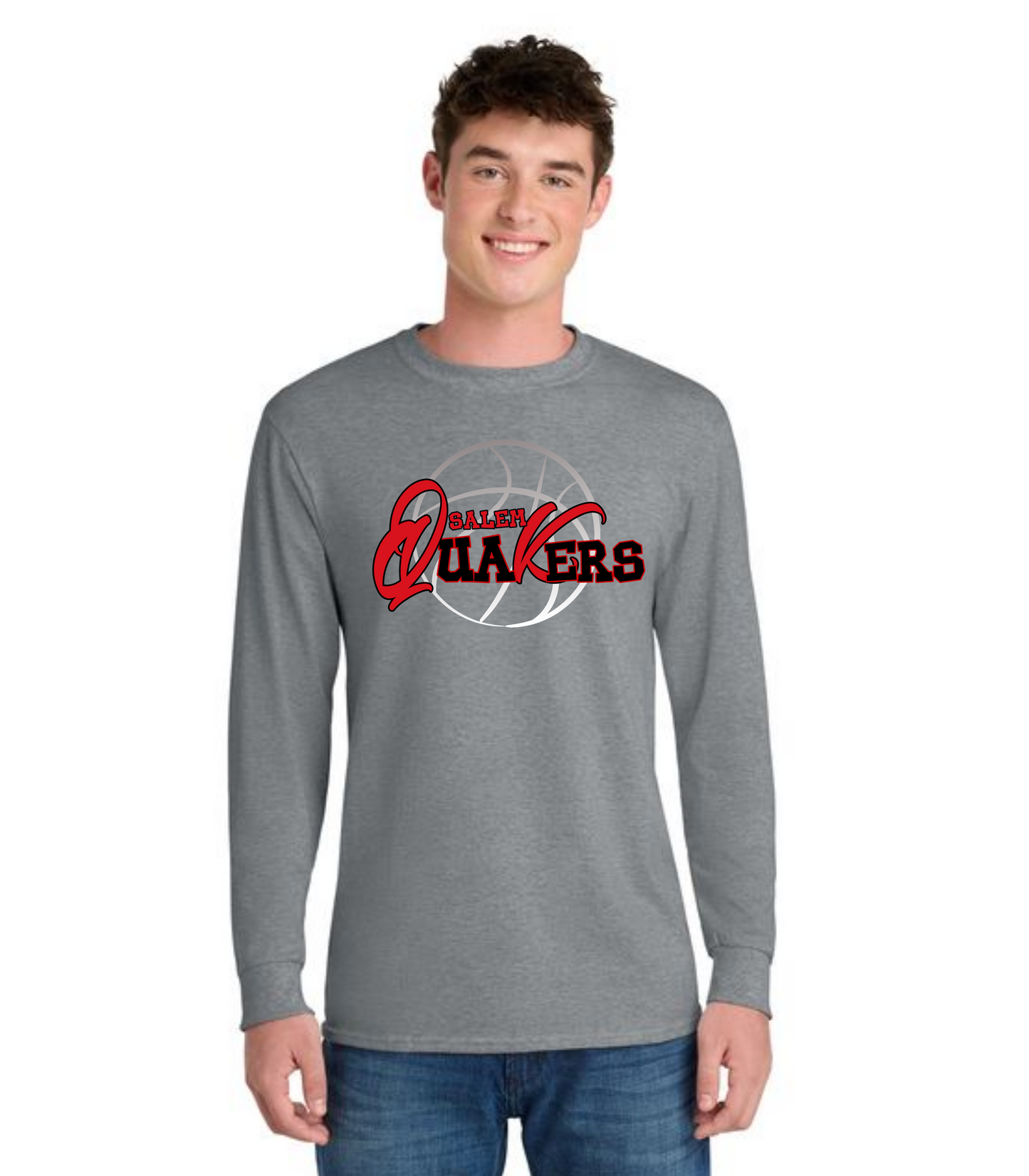SALEM QUAKERS BASKETBALL DM132 District ® Perfect Tri ® Long Sleeve Tee 21