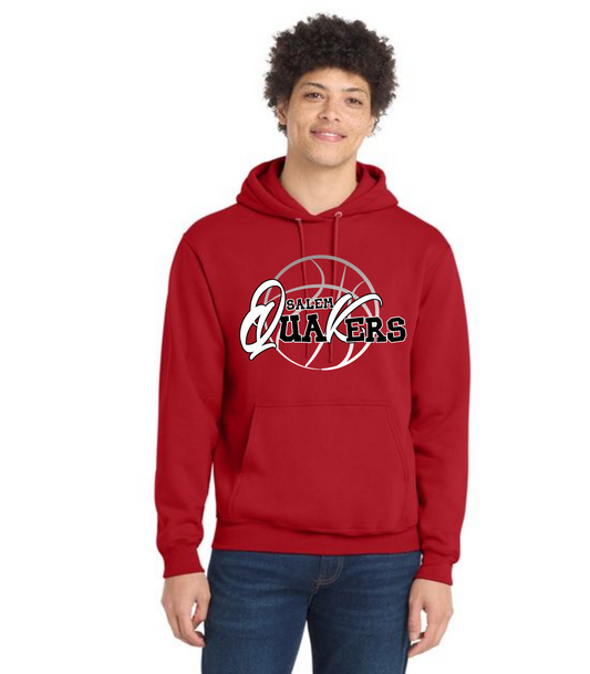SALEM QUAKERS BASKETBALL Port & Company® Core Fleece Pullover Hooded Sweatshirt 21