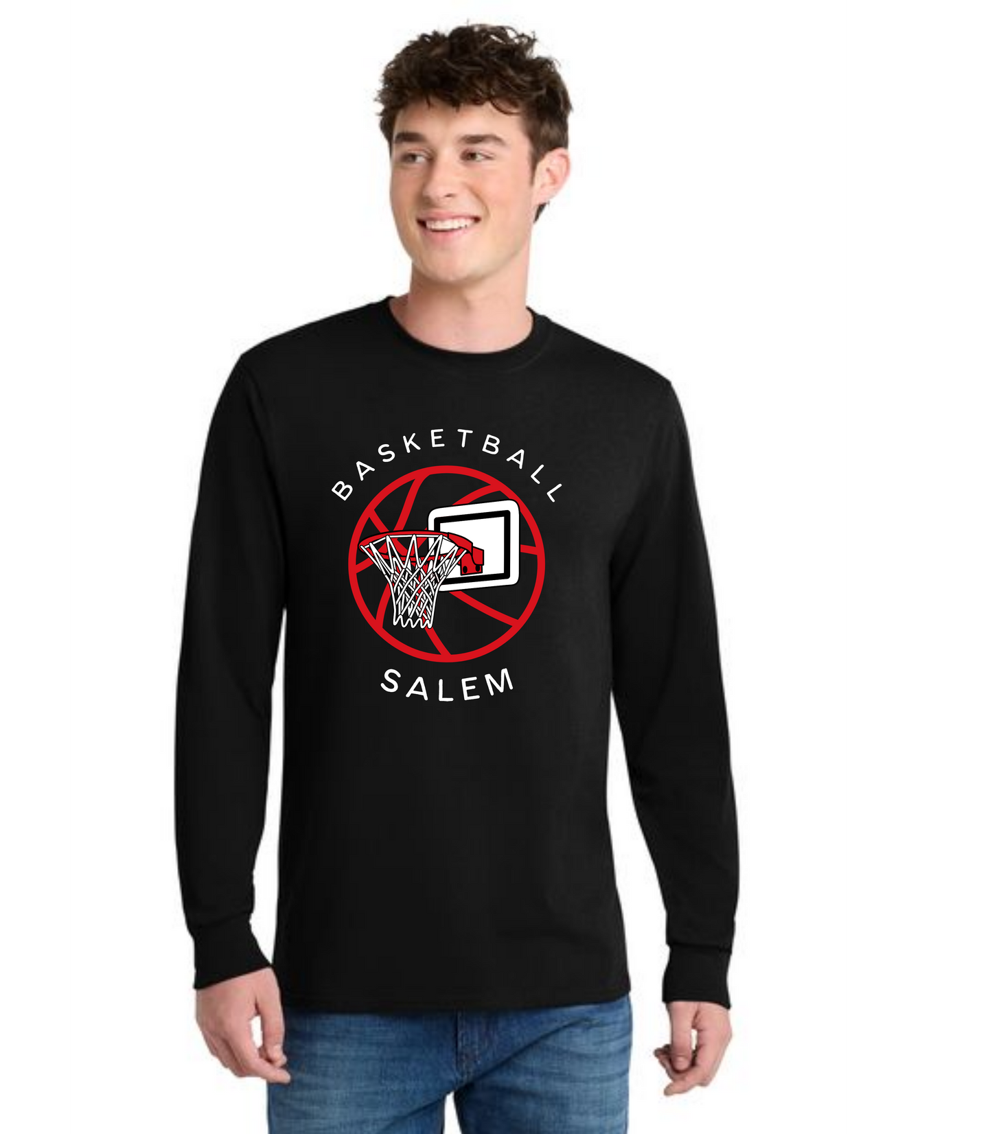 SALEM QUAKERS BASKETBALL DM132 District ® Perfect Tri ® Long Sleeve Tee 22