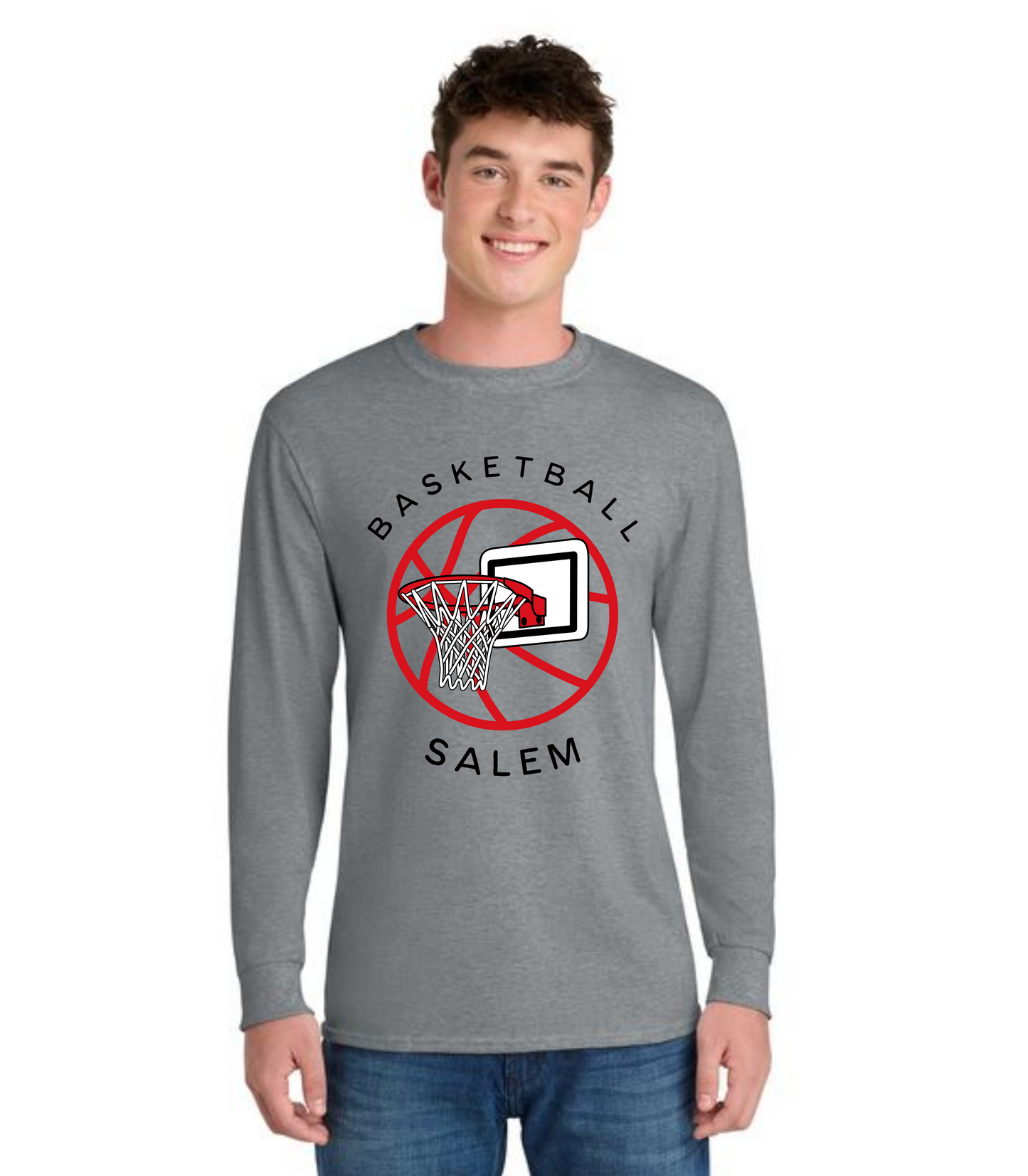 SALEM QUAKERS BASKETBALL DM132 District ® Perfect Tri ® Long Sleeve Tee 22
