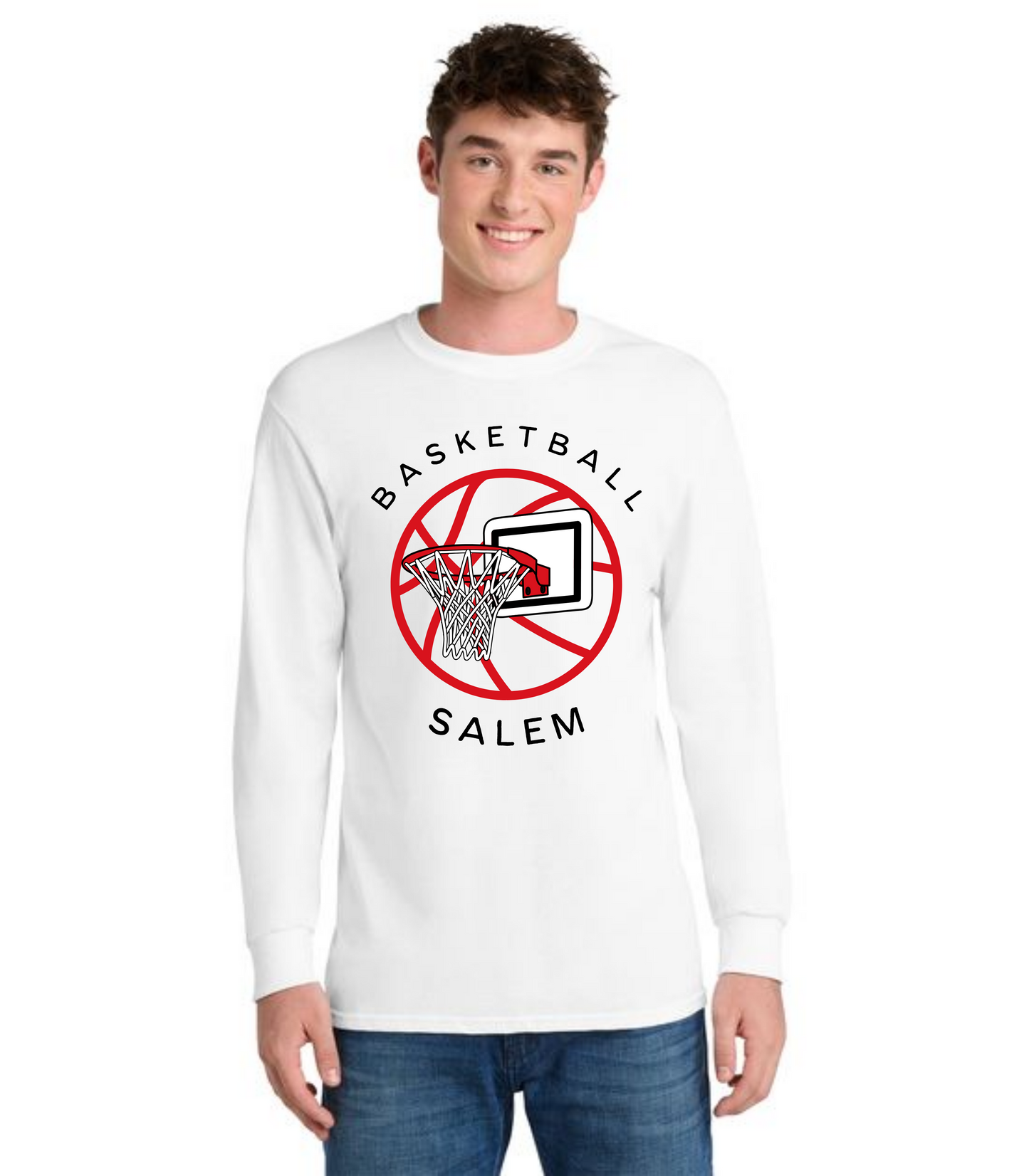 SALEM QUAKERS BASKETBALL DM132 District ® Perfect Tri ® Long Sleeve Tee 22