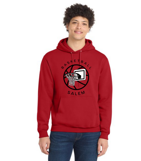 SALEM QUAKERS BASKETBALL Port & Company® Core Fleece Pullover Hooded Sweatshirt 22