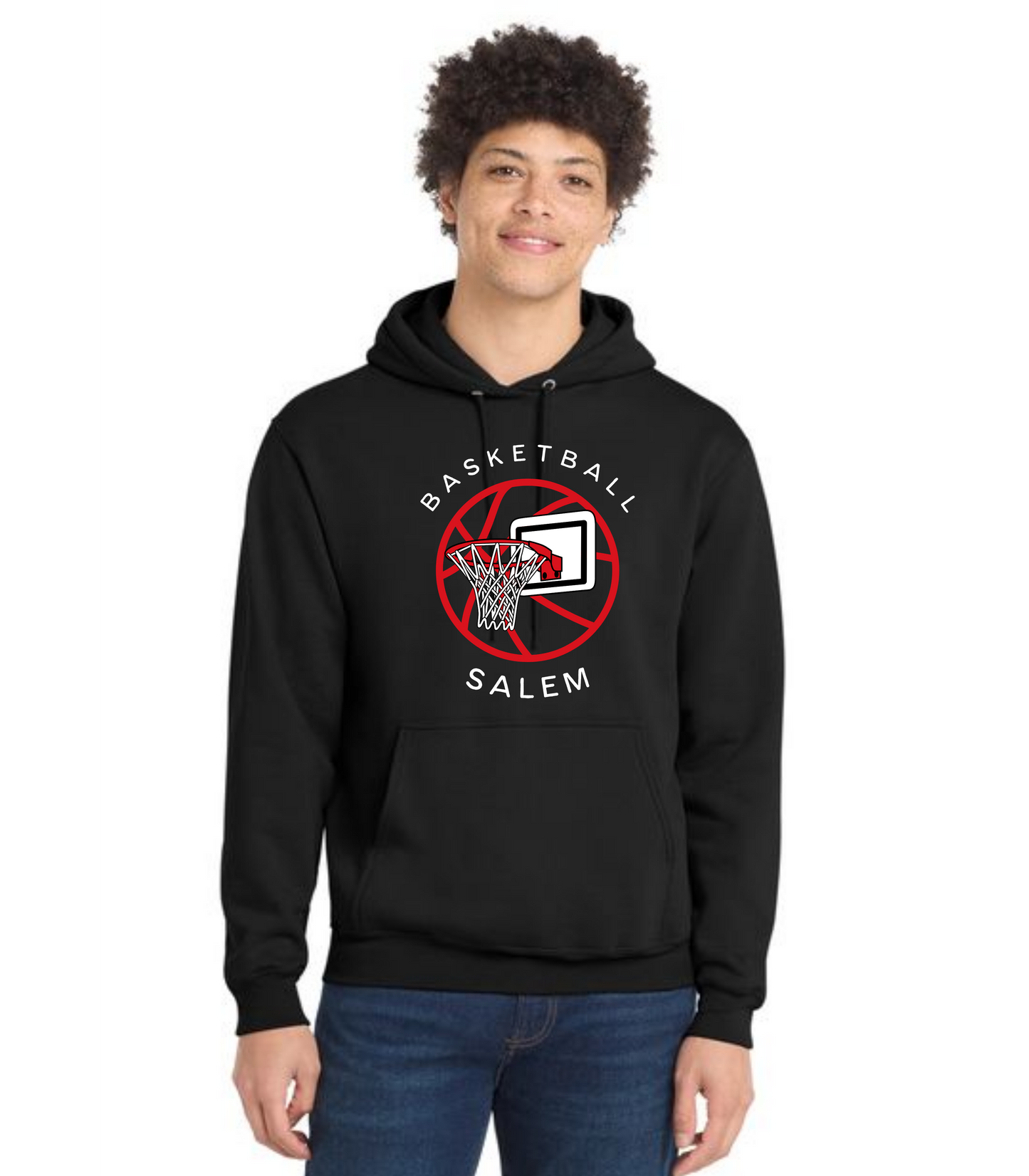 SALEM QUAKERS BASKETBALL Port & Company® Core Fleece Pullover Hooded Sweatshirt 22