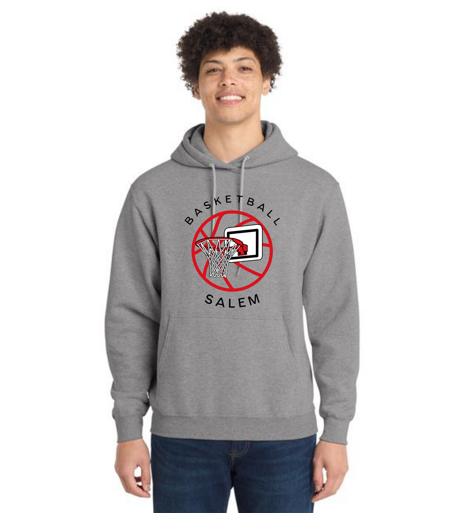 SALEM QUAKERS BASKETBALL Port & Company® Core Fleece Pullover Hooded Sweatshirt 22