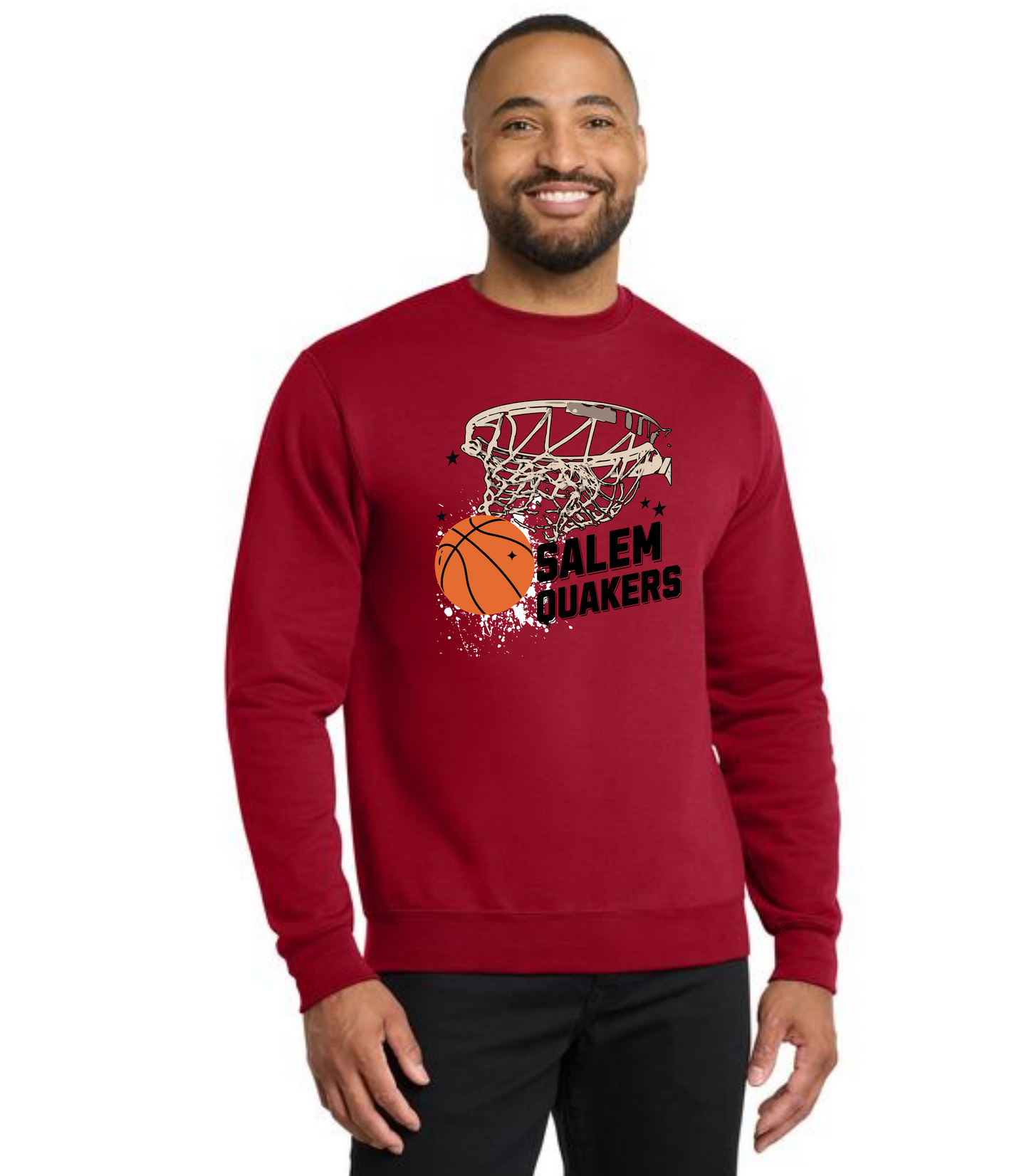 SALEM QUAKERS BASKETBALL PC78 Port & Company® Core Fleece Crewneck Sweatshirt 23