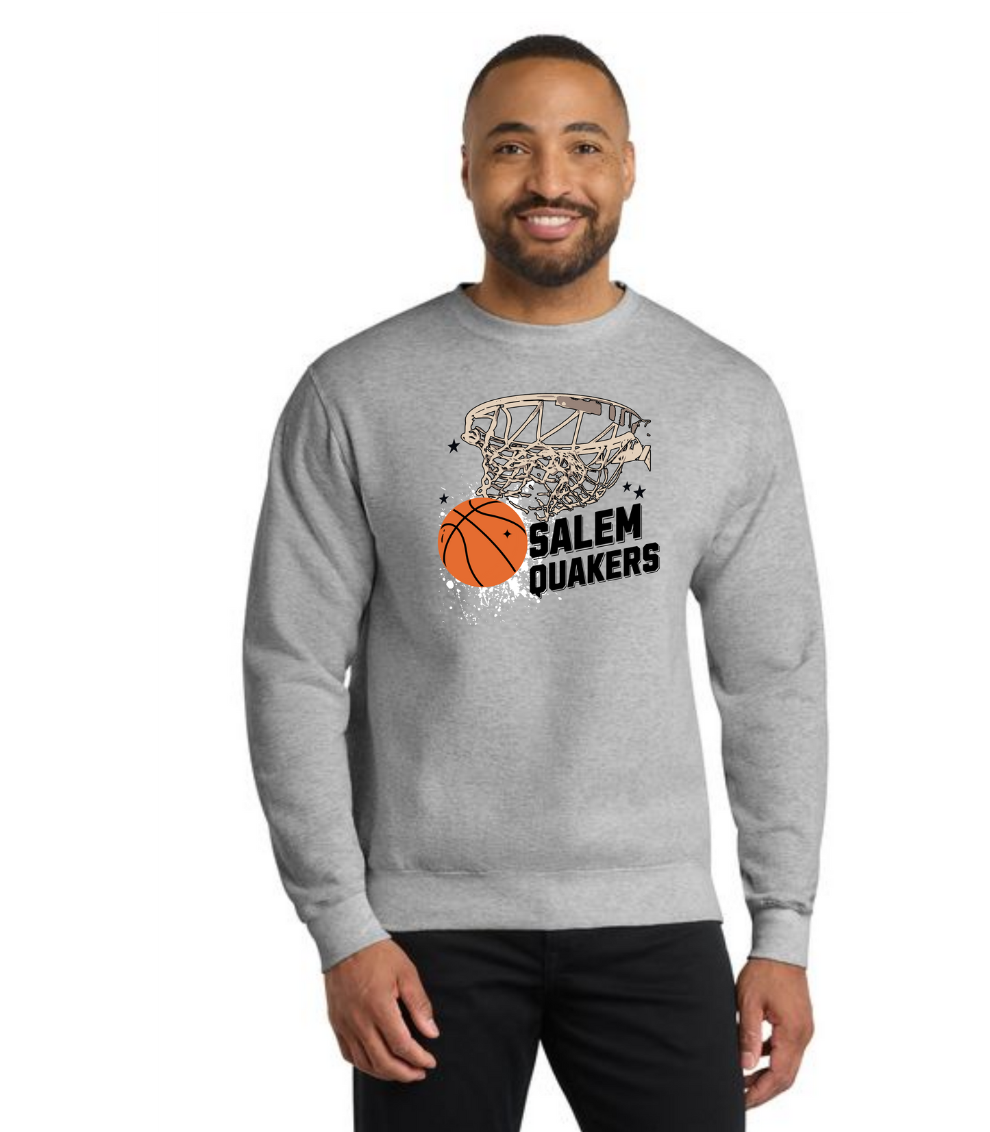 SALEM QUAKERS BASKETBALL PC78 Port & Company® Core Fleece Crewneck Sweatshirt 23