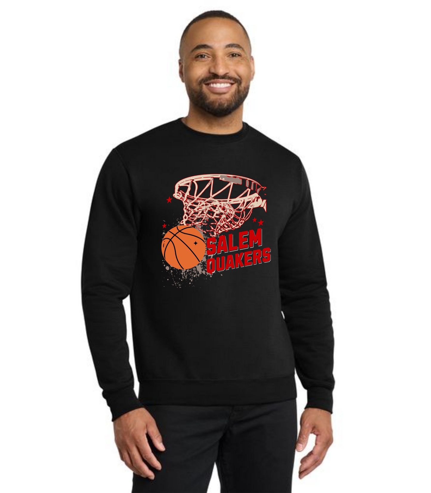 SALEM QUAKERS BASKETBALL PC78 Port & Company® Core Fleece Crewneck Sweatshirt 23