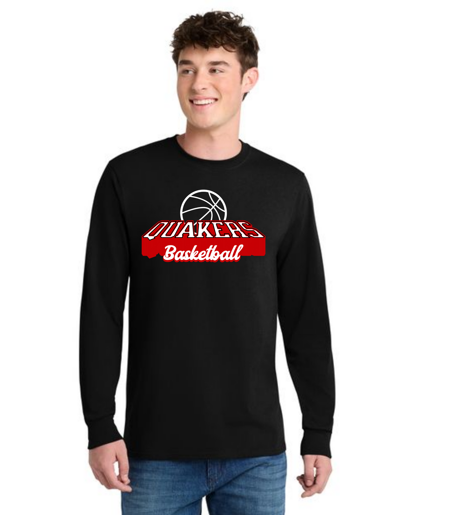 SALEM QUAKERS BASKETBALL DM132 District ® Perfect Tri ® Long Sleeve Tee 24