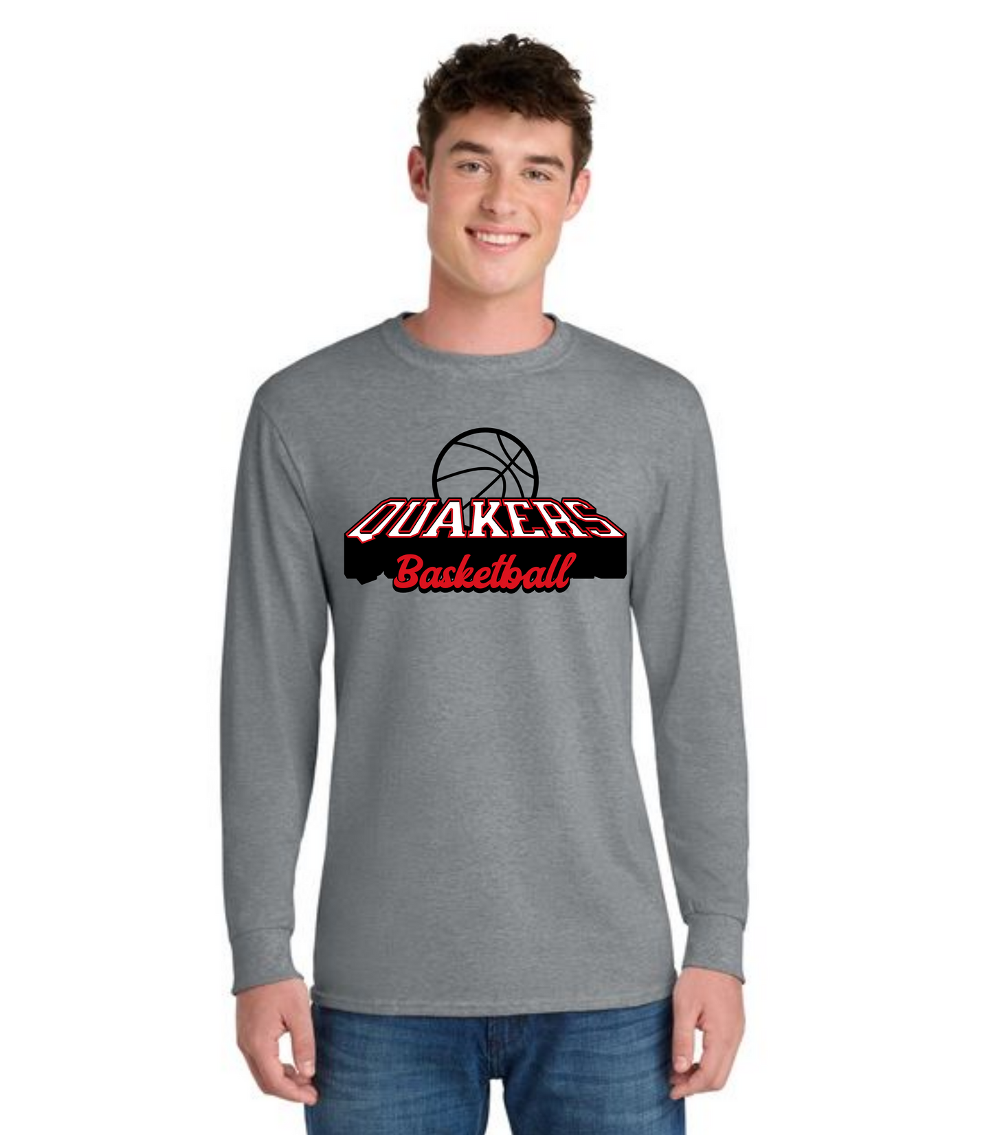 SALEM QUAKERS BASKETBALL DM132 District ® Perfect Tri ® Long Sleeve Tee 24