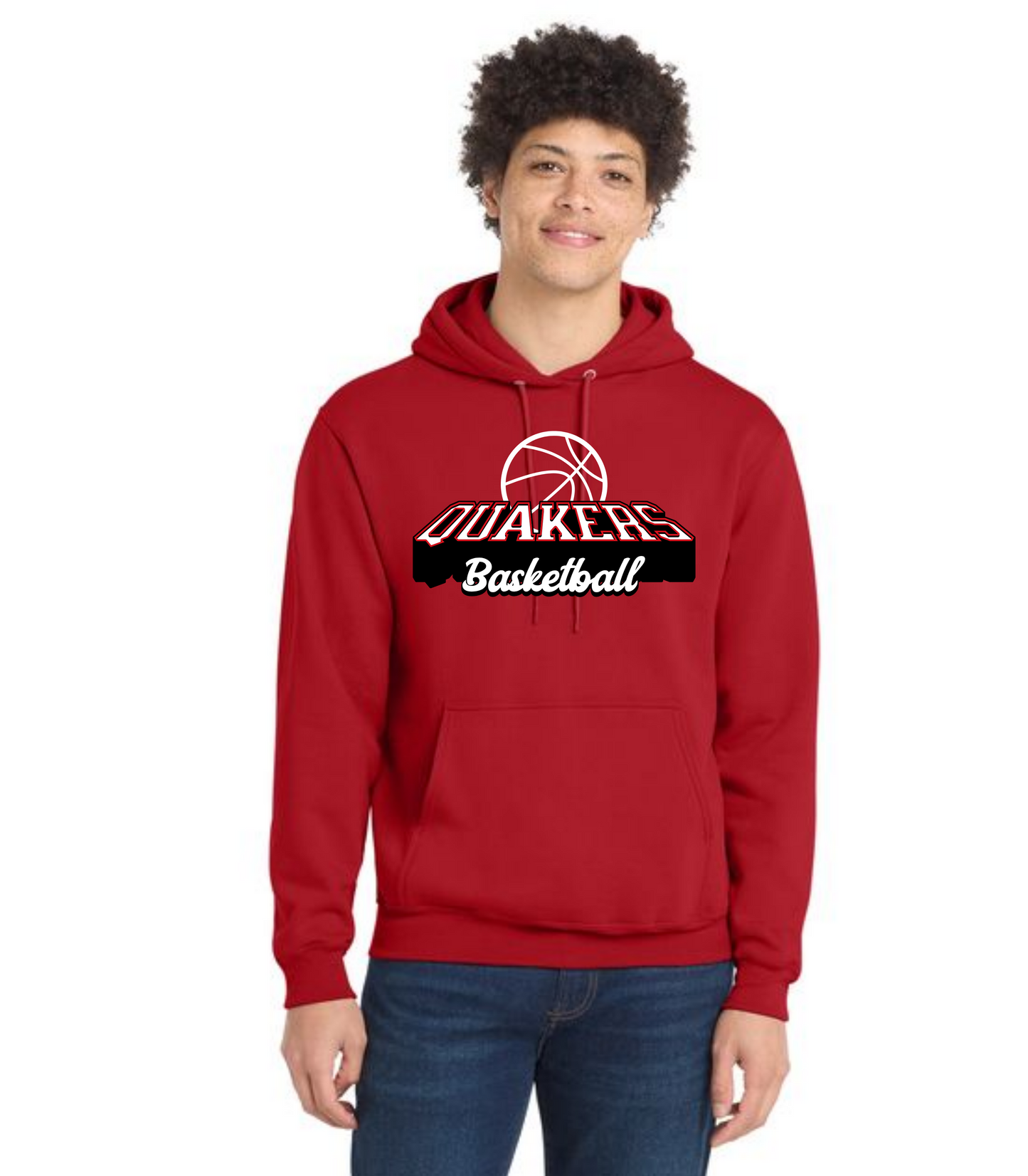 SALEM QUAKERS BASKETBALL Port & Company® Core Fleece Pullover Hooded Sweatshirt 24