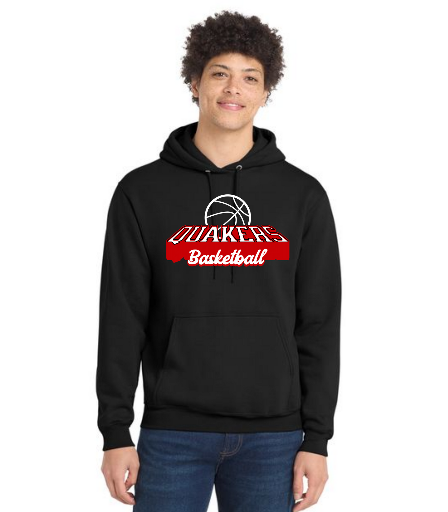 SALEM QUAKERS BASKETBALL Port & Company® Core Fleece Pullover Hooded Sweatshirt 24