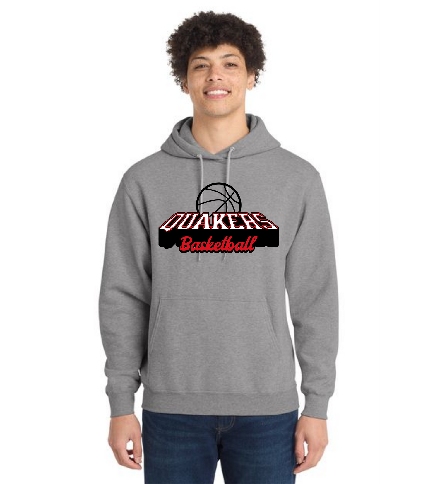 SALEM QUAKERS BASKETBALL Port & Company® Core Fleece Pullover Hooded Sweatshirt 24