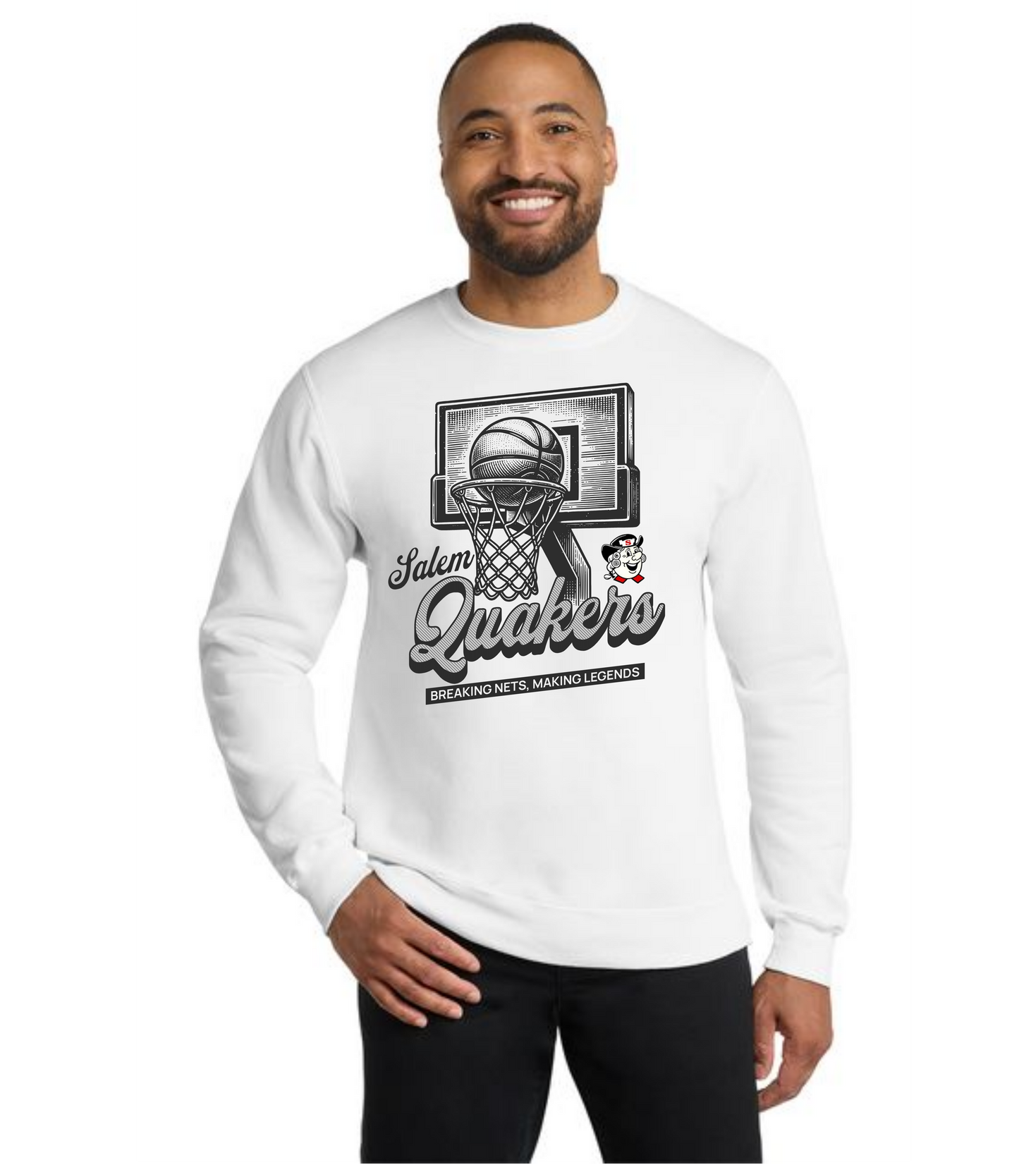 SALEM QUAKERS BASKETBALL PC78 Port & Company® Core Fleece Crewneck Sweatshirt 12