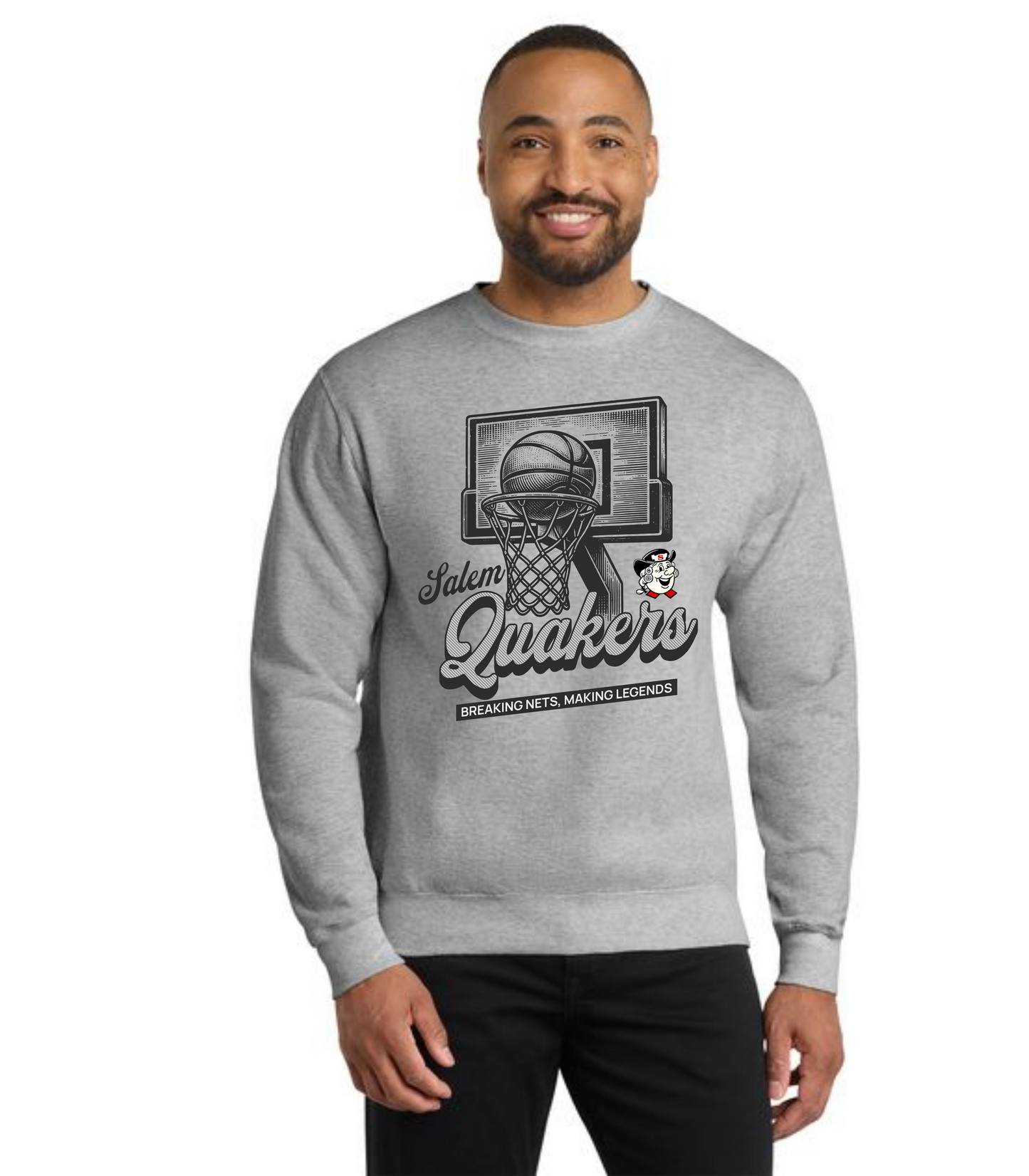 SALEM QUAKERS BASKETBALL PC78 Port & Company® Core Fleece Crewneck Sweatshirt 12