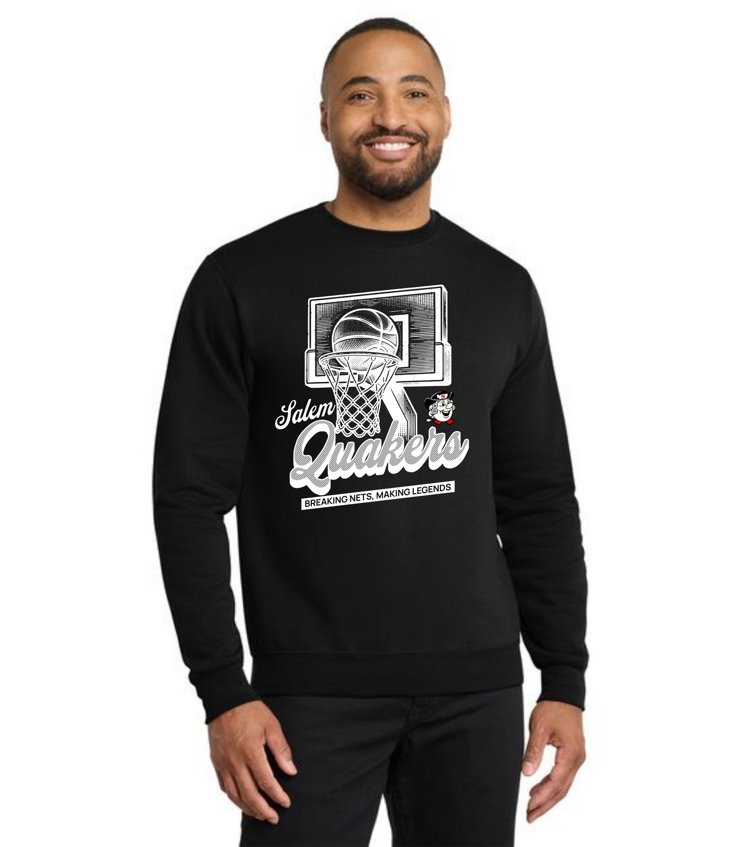 SALEM QUAKERS BASKETBALL PC78 Port & Company® Core Fleece Crewneck Sweatshirt 12