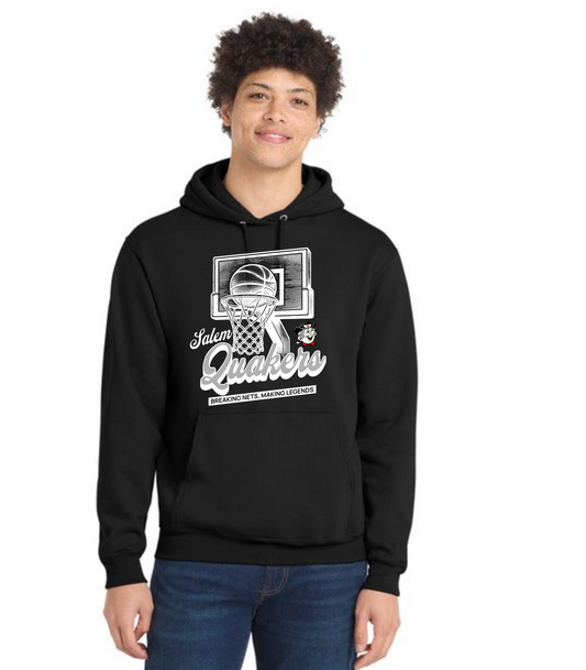 SALEM QUAKERS BASKETBALL Port & Company® Core Fleece Pullover Hooded Sweatshirt 12