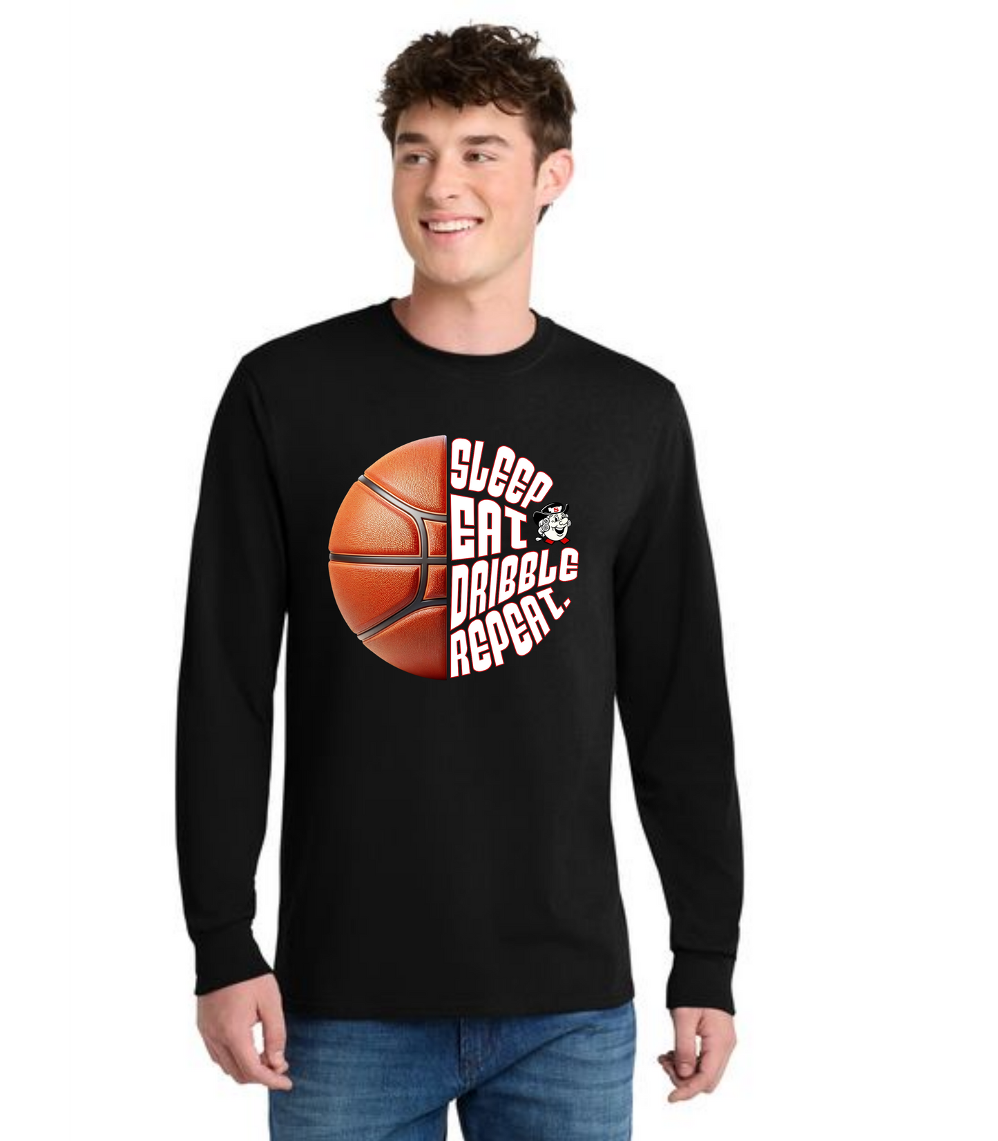 SALEM QUAKERS BASKETBALL DM132 District ® Perfect Tri ® Long Sleeve Tee 13