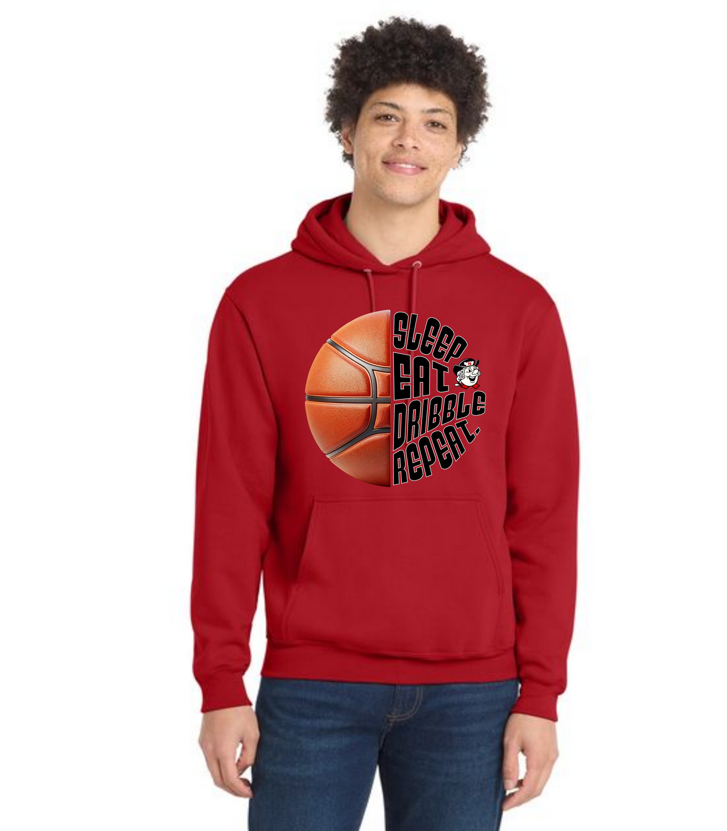 SALEM QUAKERS BASKETBALL Port & Company® Core Fleece Pullover Hooded Sweatshirt 13