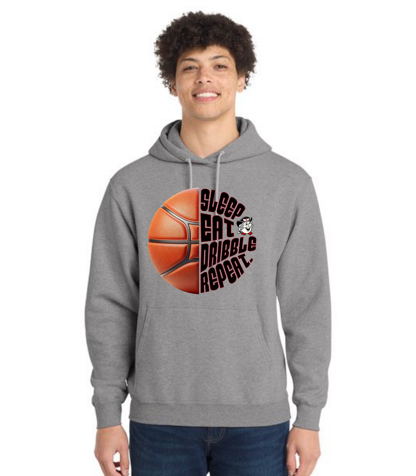 SALEM QUAKERS BASKETBALL Port & Company® Core Fleece Pullover Hooded Sweatshirt 13