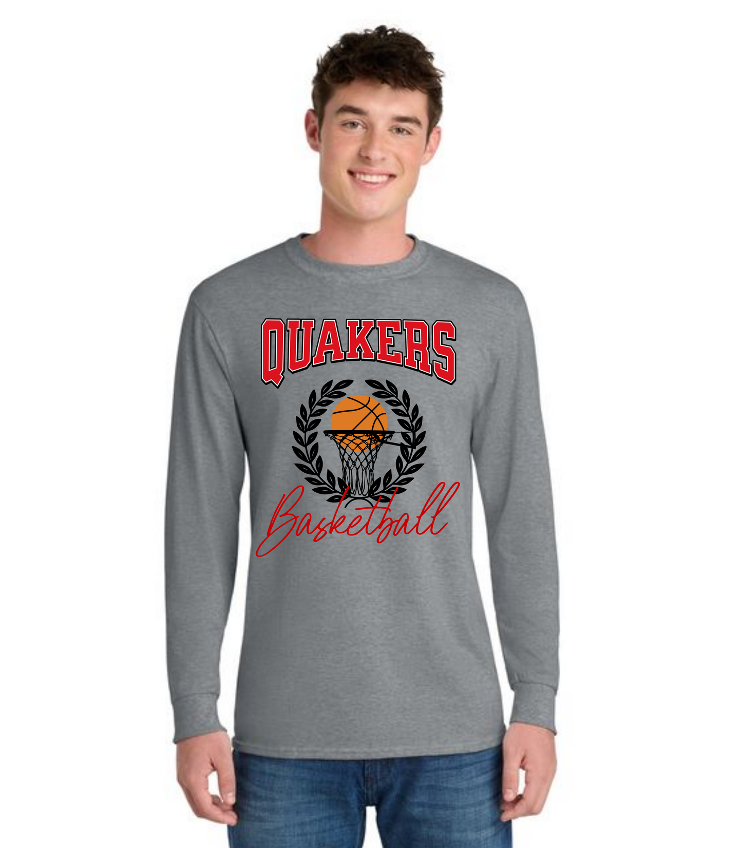 SALEM QUAKERS BASKETBALL DM132 District ® Perfect Tri ® Long Sleeve Tee 14