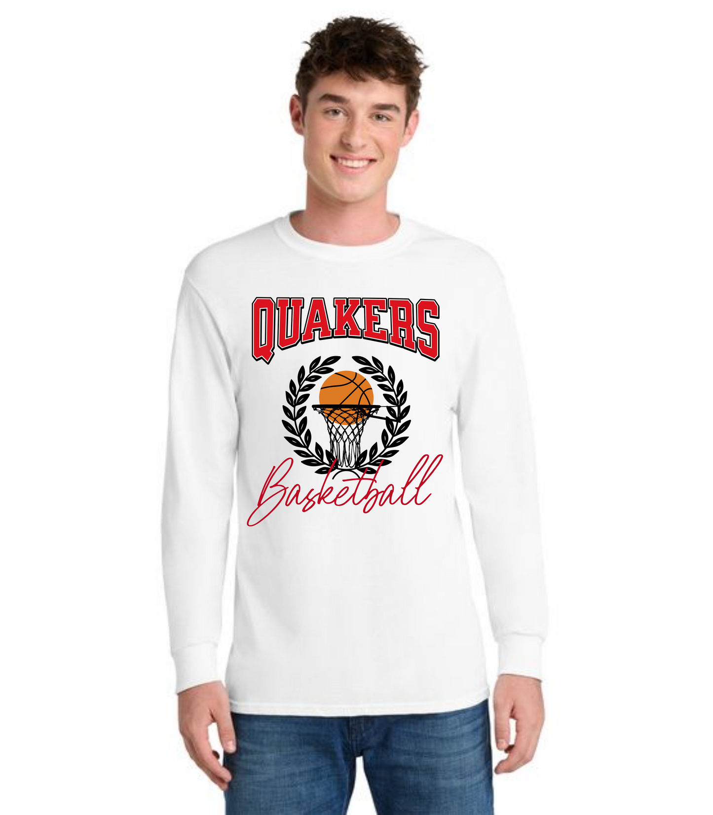 SALEM QUAKERS BASKETBALL DM132 District ® Perfect Tri ® Long Sleeve Tee 14