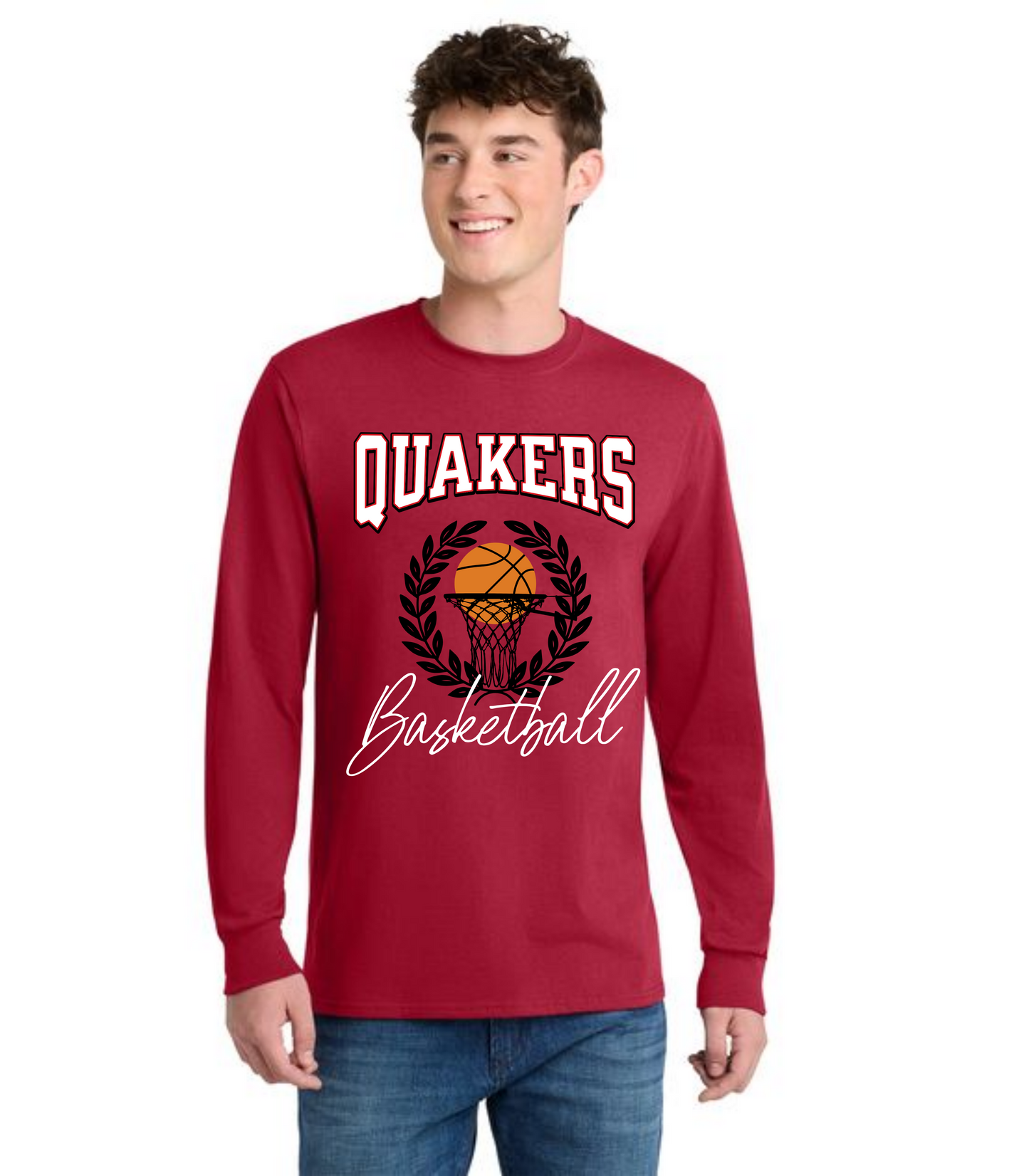 SALEM QUAKERS BASKETBALL DM132 District ® Perfect Tri ® Long Sleeve Tee 14