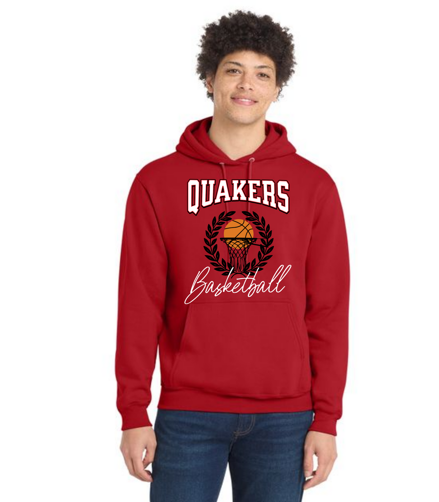 SALEM QUAKERS BASKETBALL Port & Company® Core Fleece Pullover Hooded Sweatshirt 14
