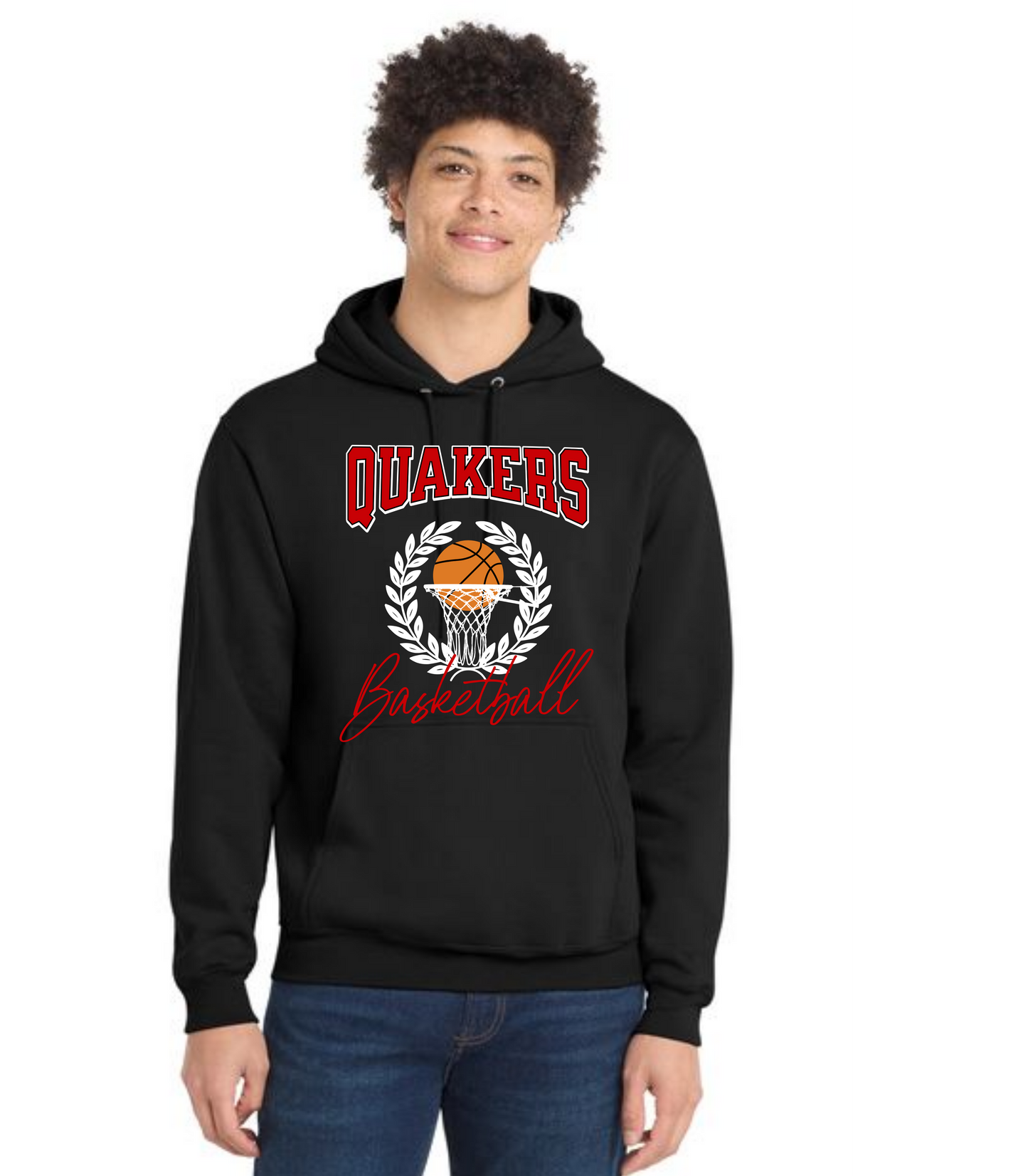 SALEM QUAKERS BASKETBALL Port & Company® Core Fleece Pullover Hooded Sweatshirt 14
