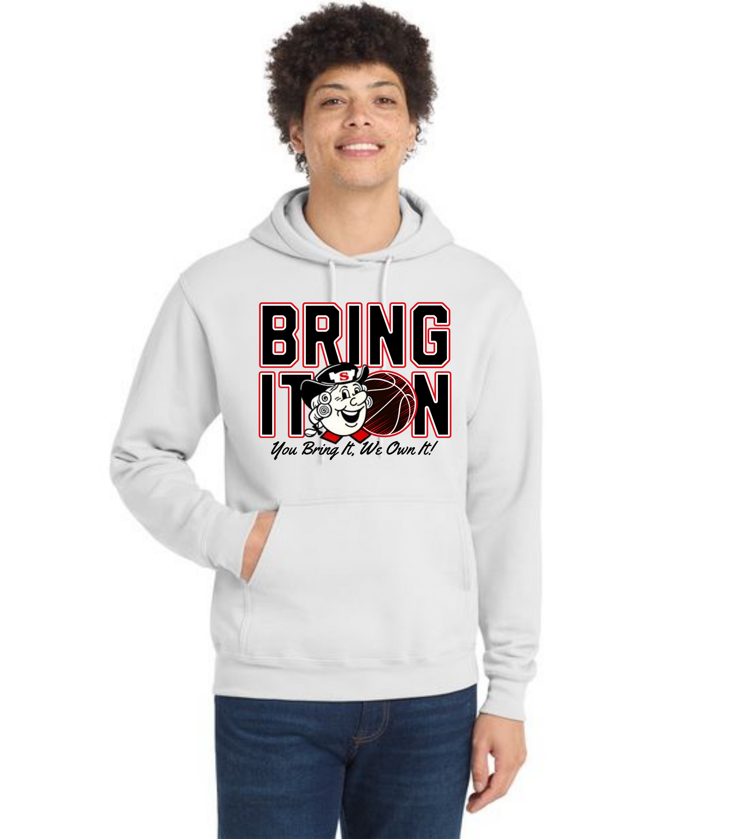 SALEM QUAKERS BASKETBALL Port & Company® Core Fleece Pullover Hooded Sweatshirt 15