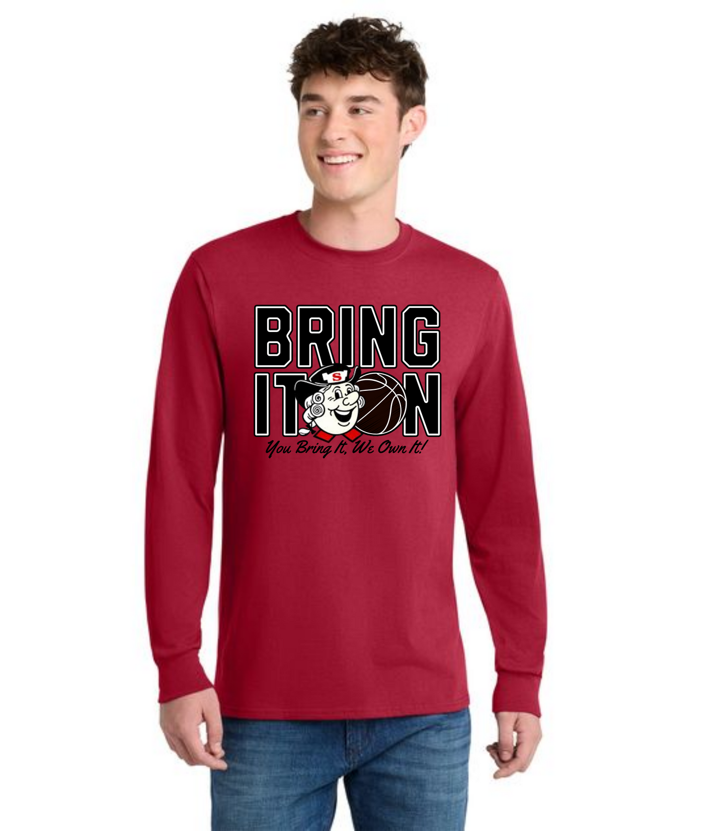 SALEM QUAKERS BASKETBALL DM132 District ® Perfect Tri ® Long Sleeve Tee 15