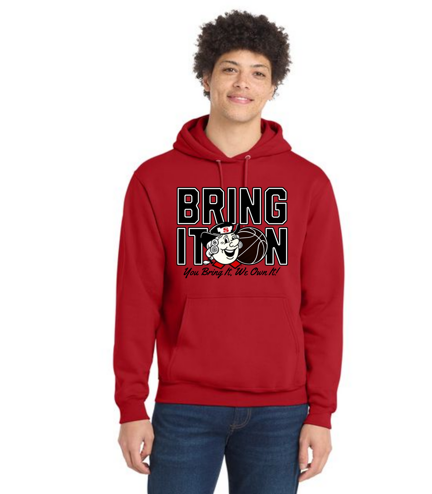 SALEM QUAKERS BASKETBALL Port & Company® Core Fleece Pullover Hooded Sweatshirt 15