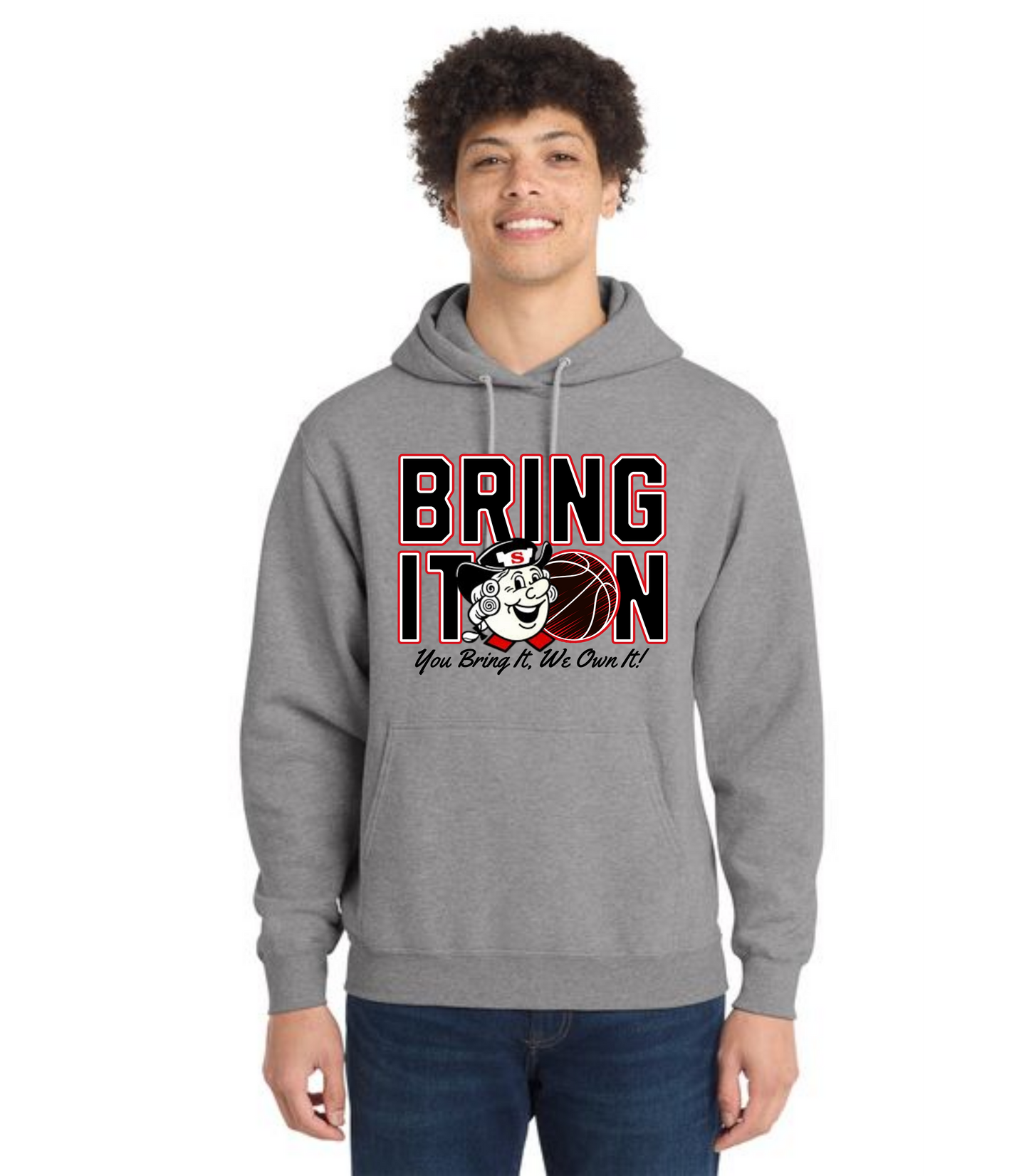 SALEM QUAKERS BASKETBALL Port & Company® Core Fleece Pullover Hooded Sweatshirt 15