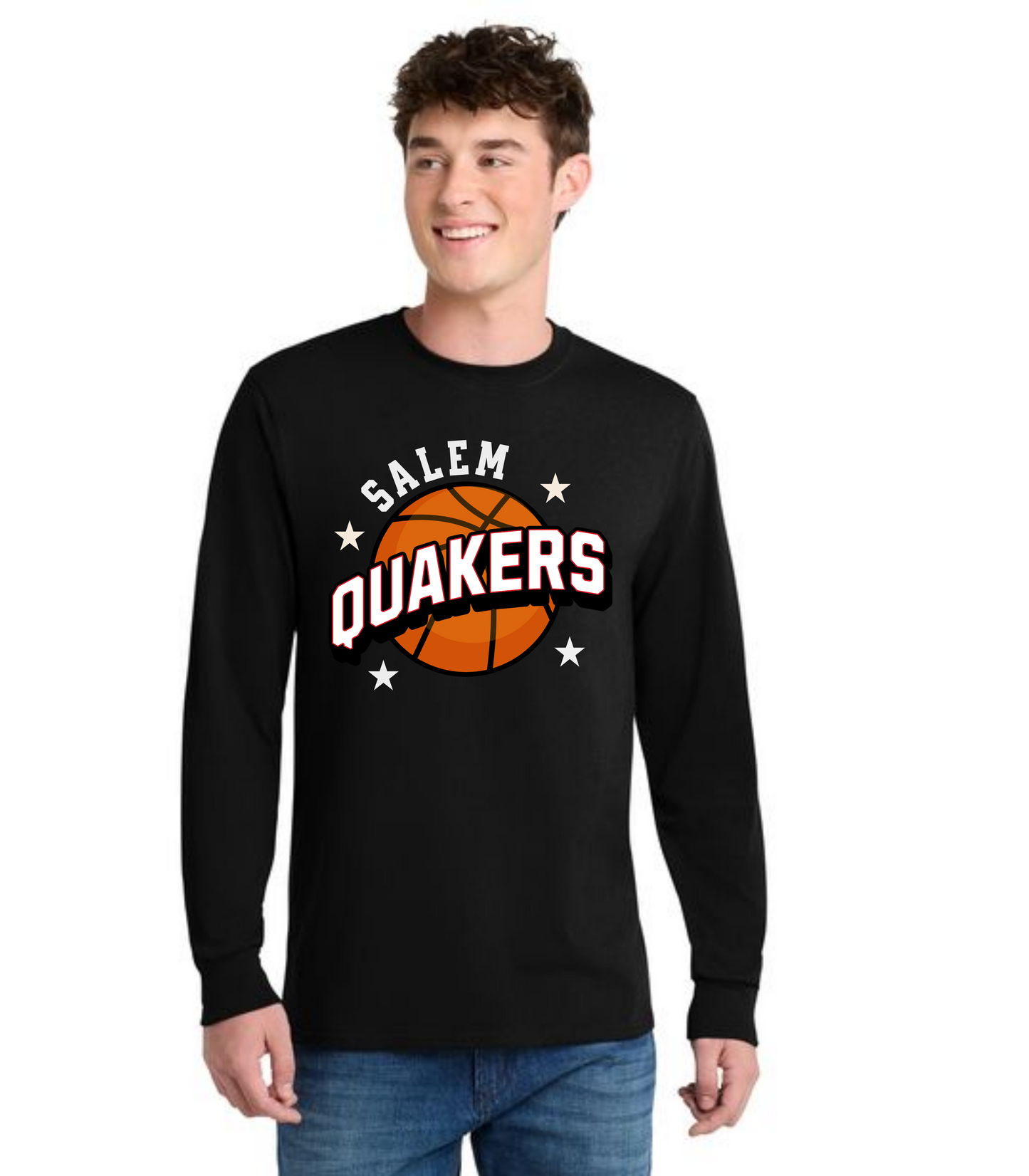 SALEM QUAKERS BASKETBALL DM132 District ® Perfect Tri ® Long Sleeve Tee 16