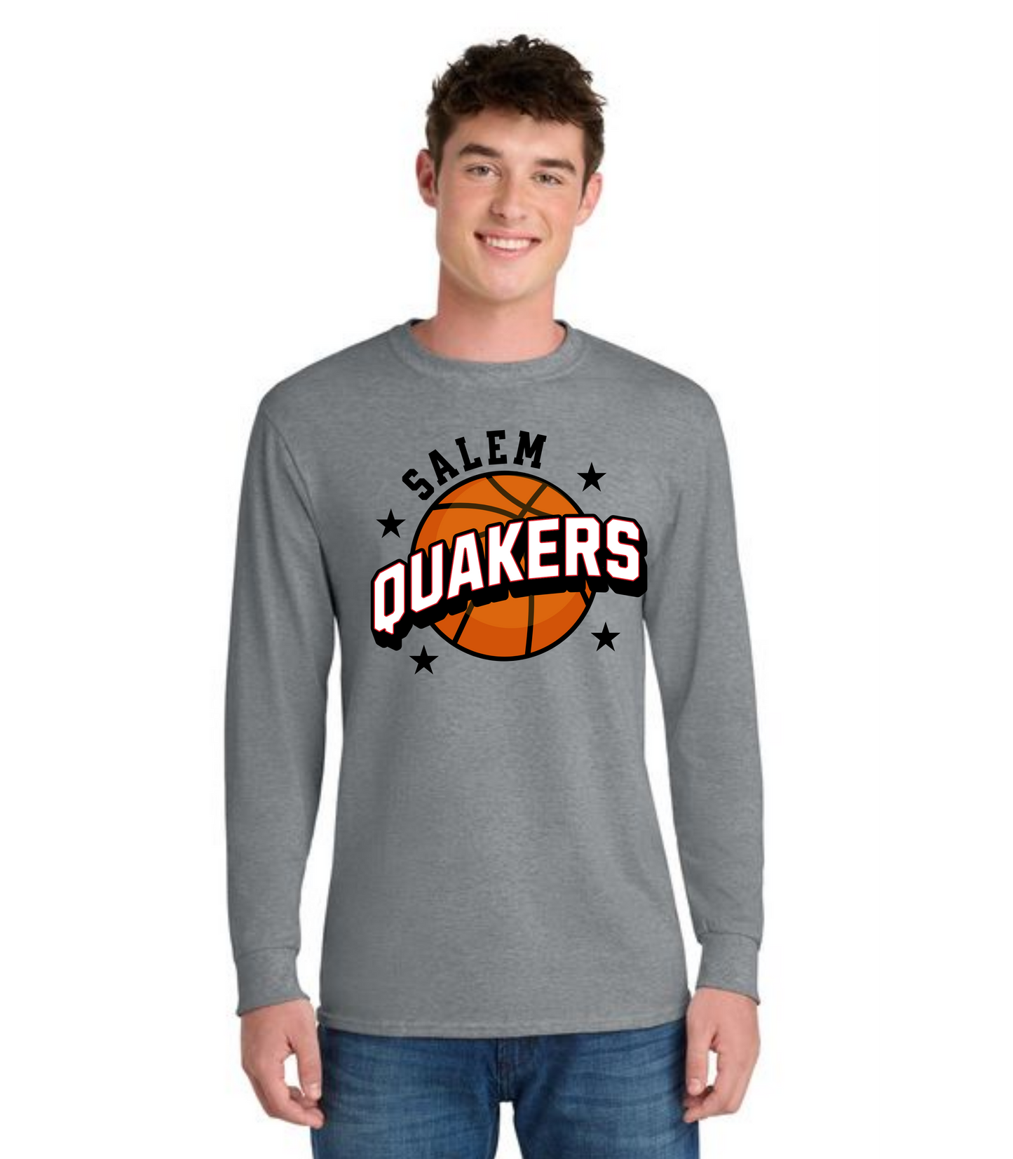 SALEM QUAKERS BASKETBALL DM132 District ® Perfect Tri ® Long Sleeve Tee 16