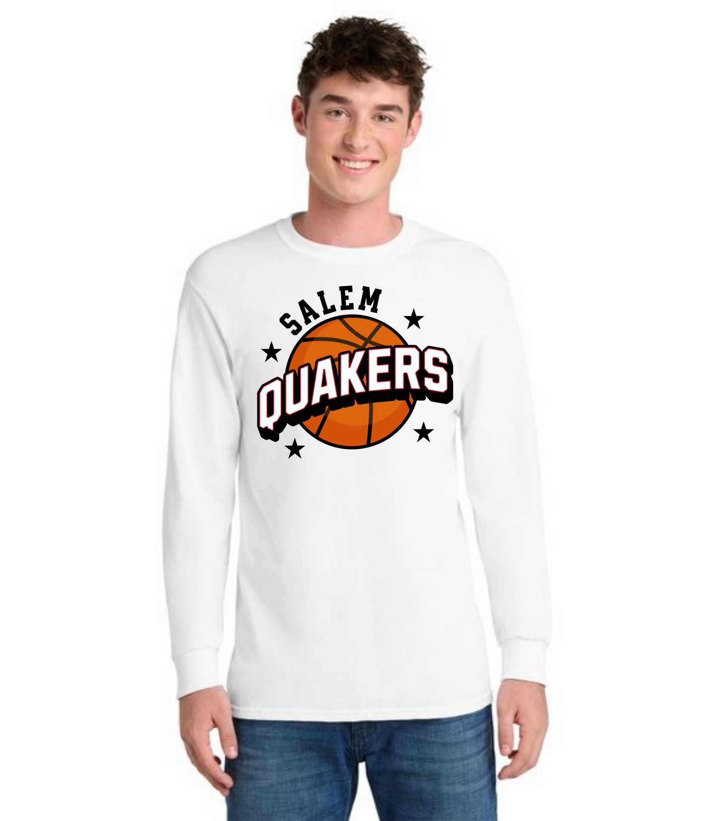 SALEM QUAKERS BASKETBALL DM132 District ® Perfect Tri ® Long Sleeve Tee 16