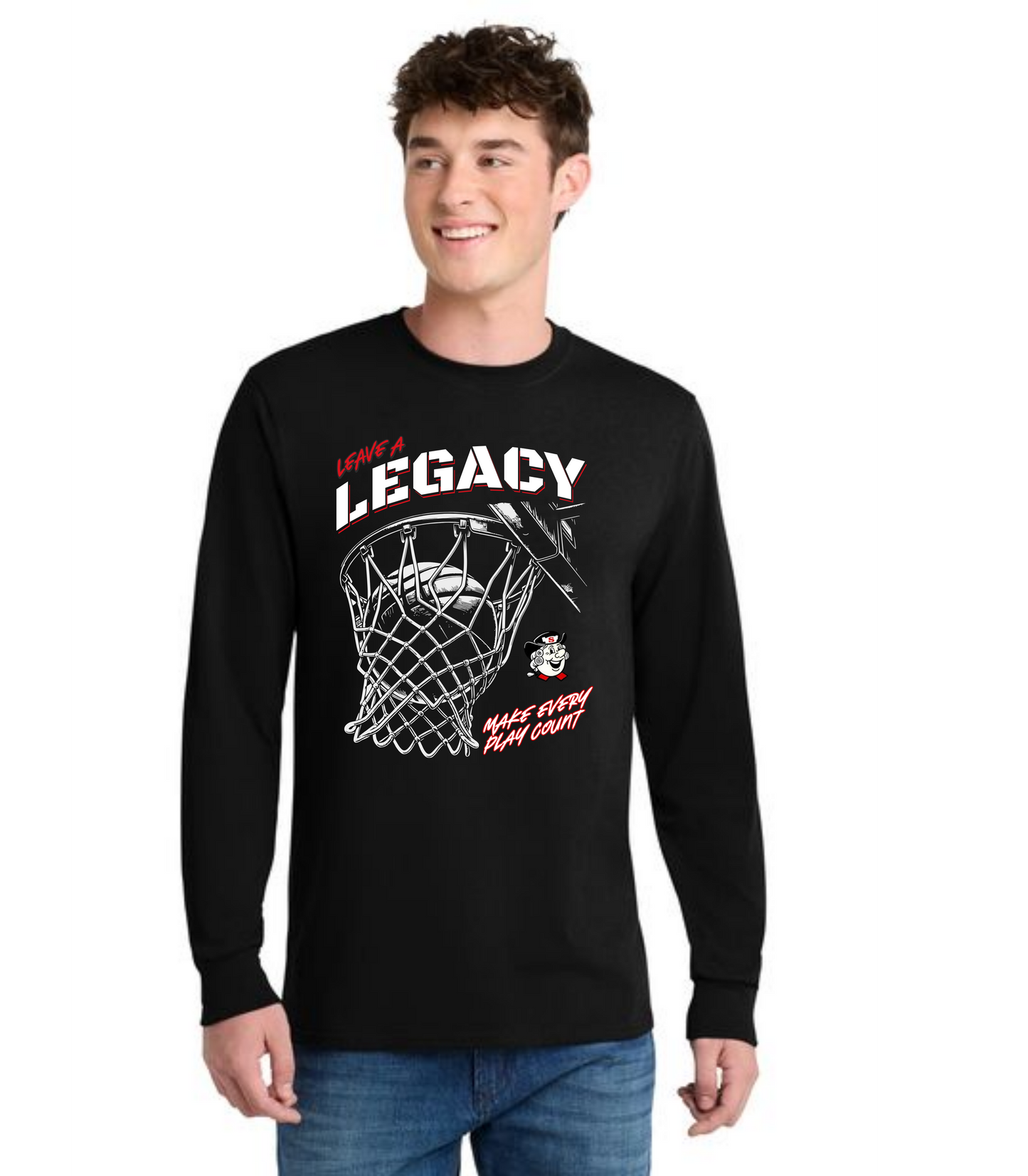SALEM QUAKERS BASKETBALL DM132 District ® Perfect Tri ® Long Sleeve Tee 17