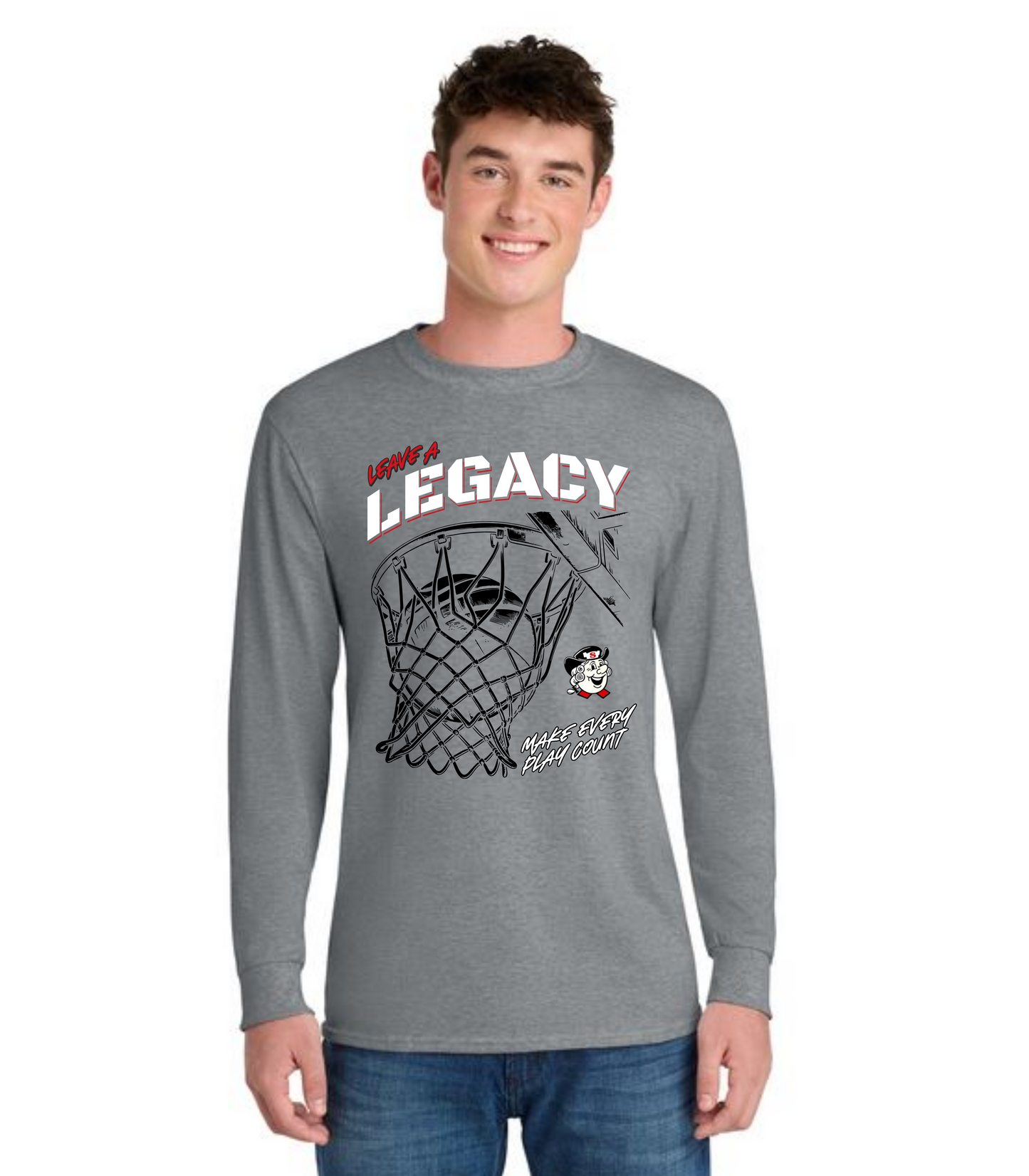 SALEM QUAKERS BASKETBALL DM132 District ® Perfect Tri ® Long Sleeve Tee 17